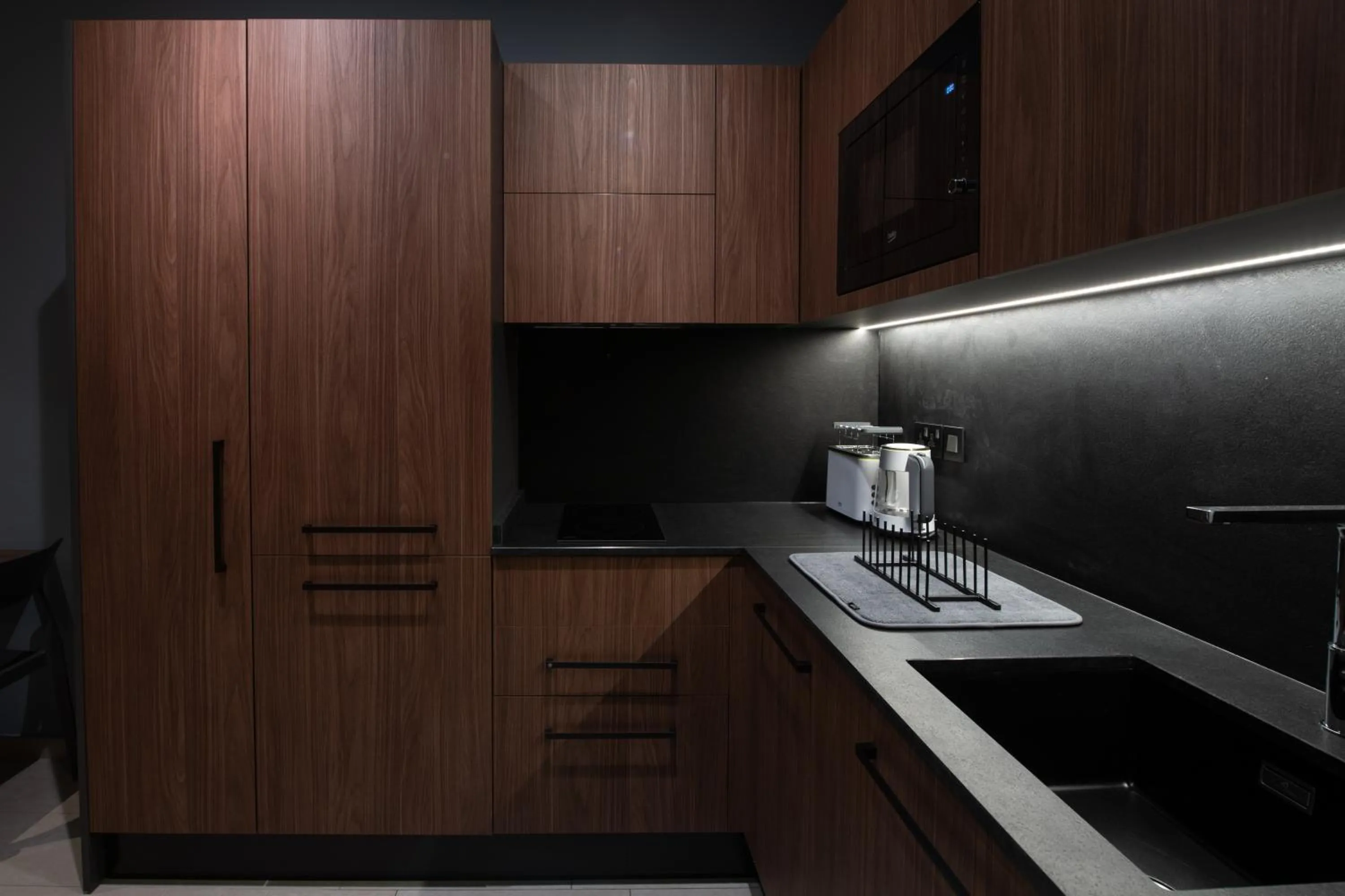 Kitchen or kitchenette in Marea Central Apartments