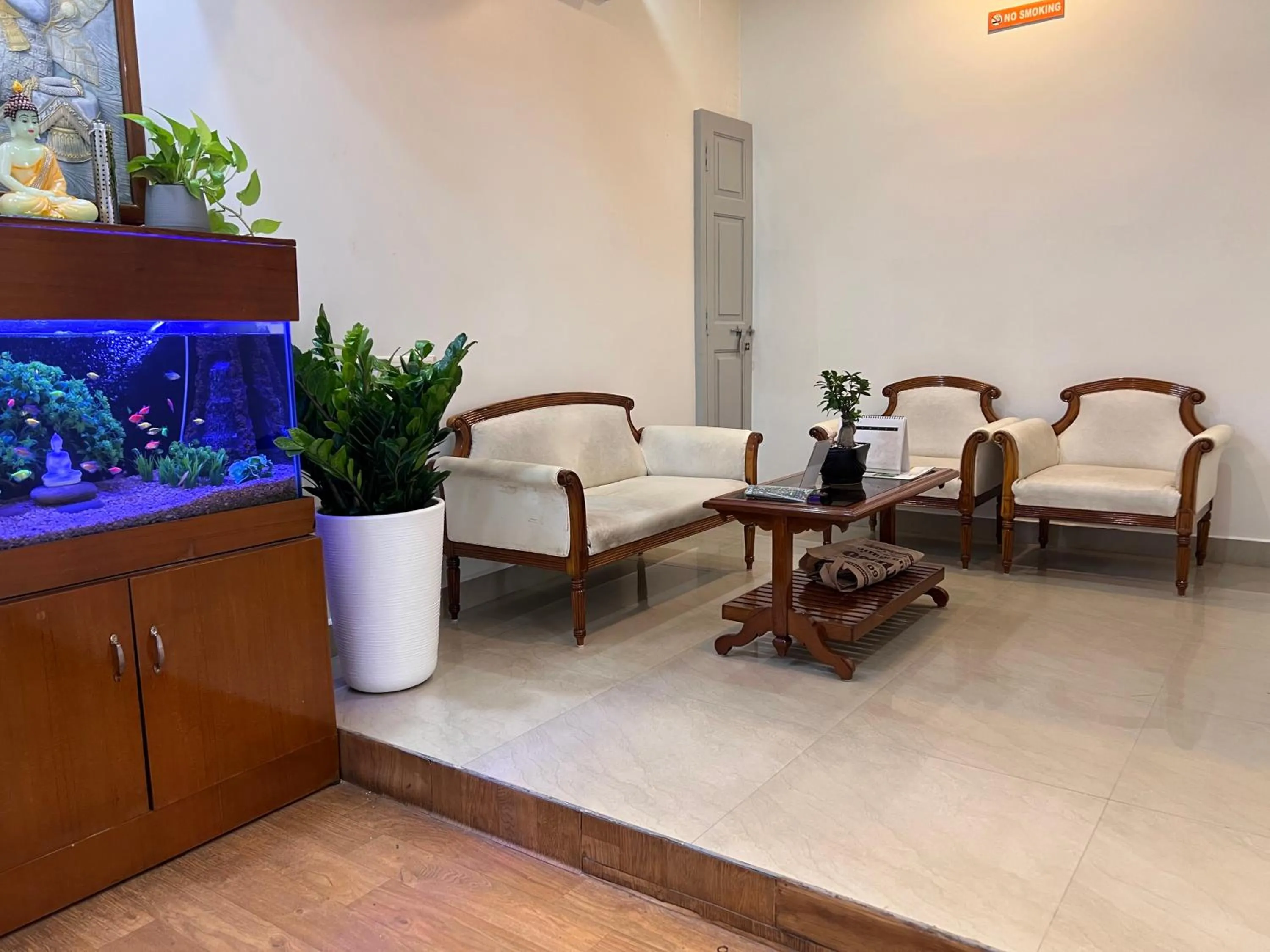 Seating area in Castle 360 Residency