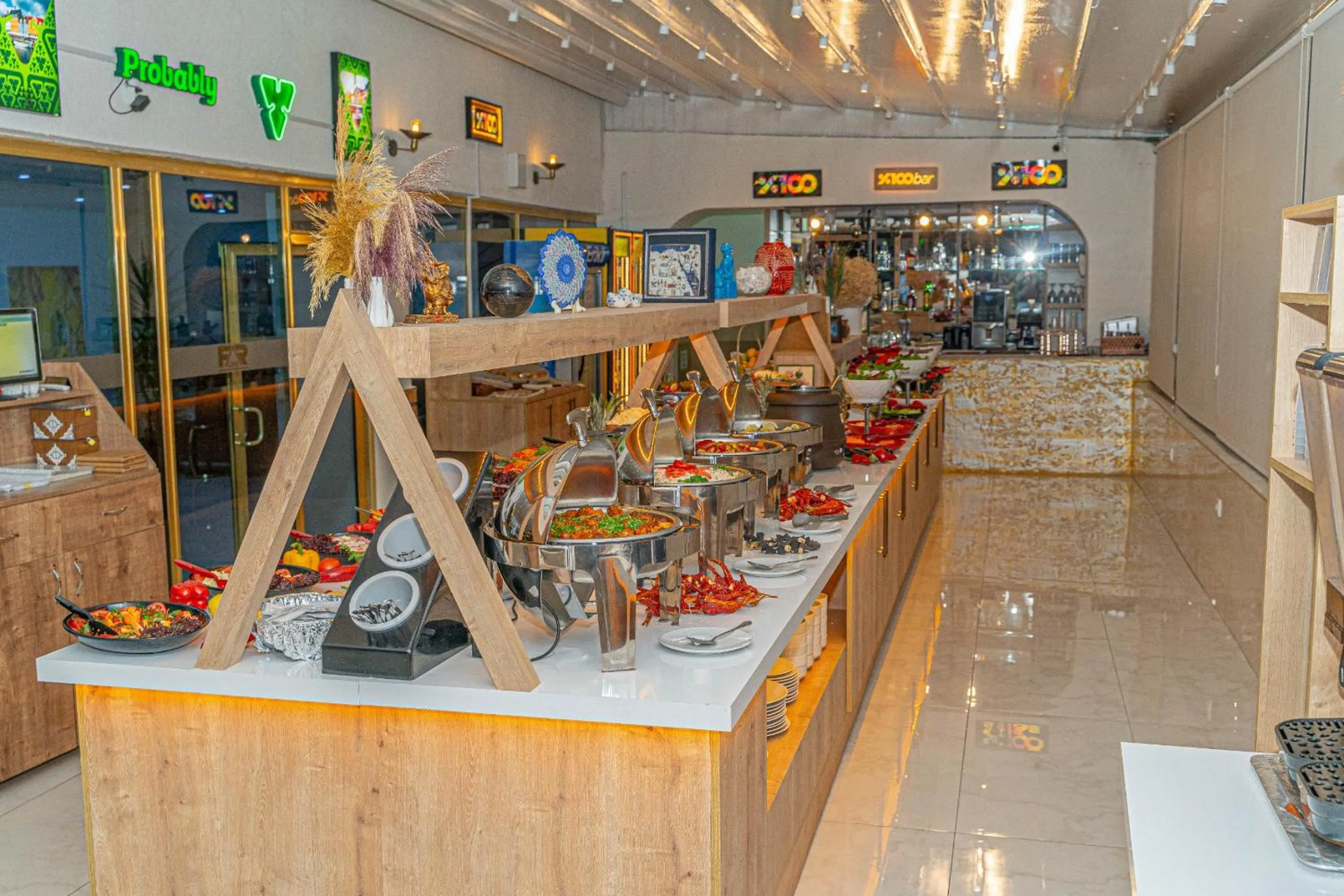 Buffet breakfast in Far Life Hotel