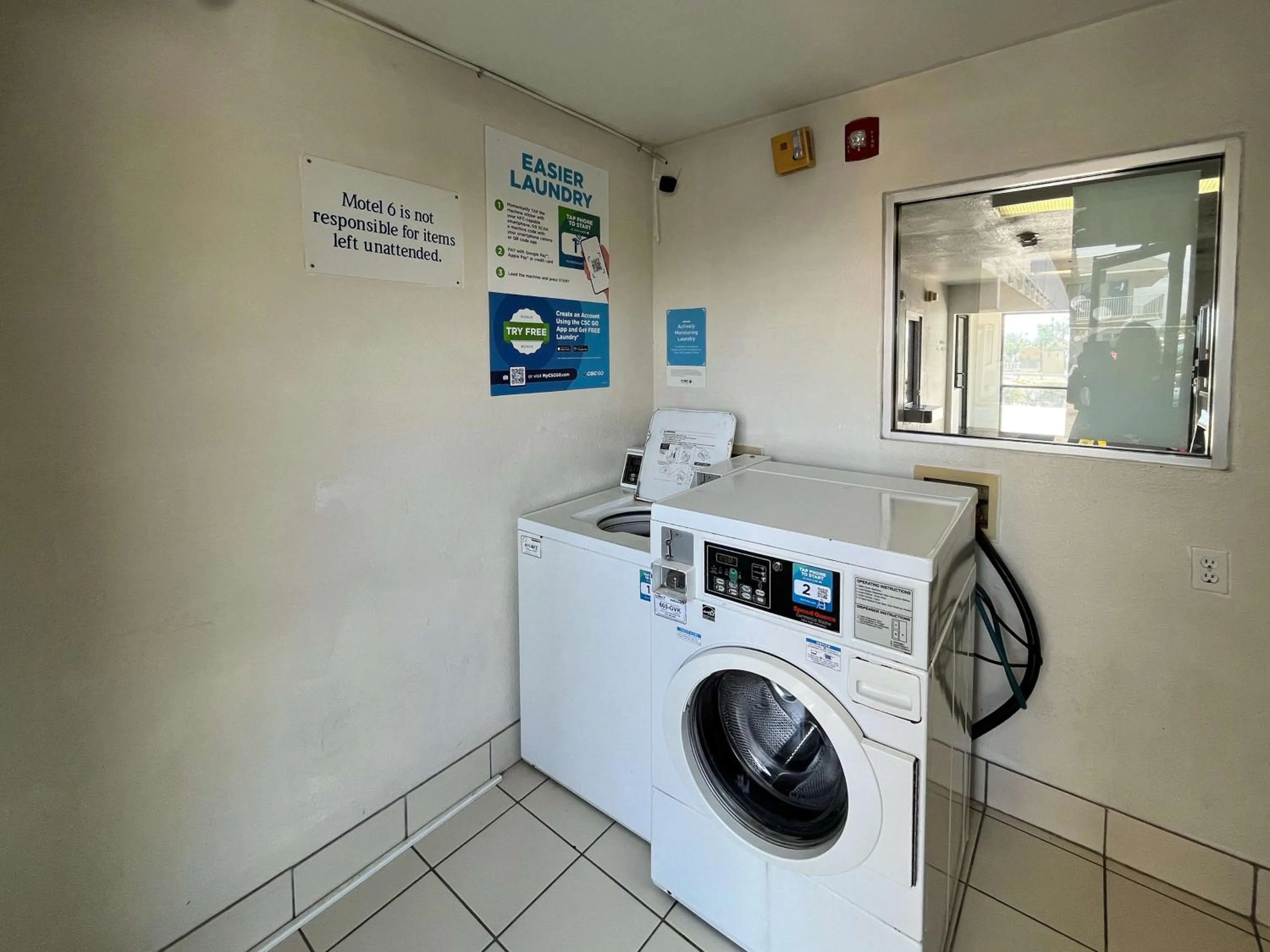 laundry in Studio 6 Galveston TX