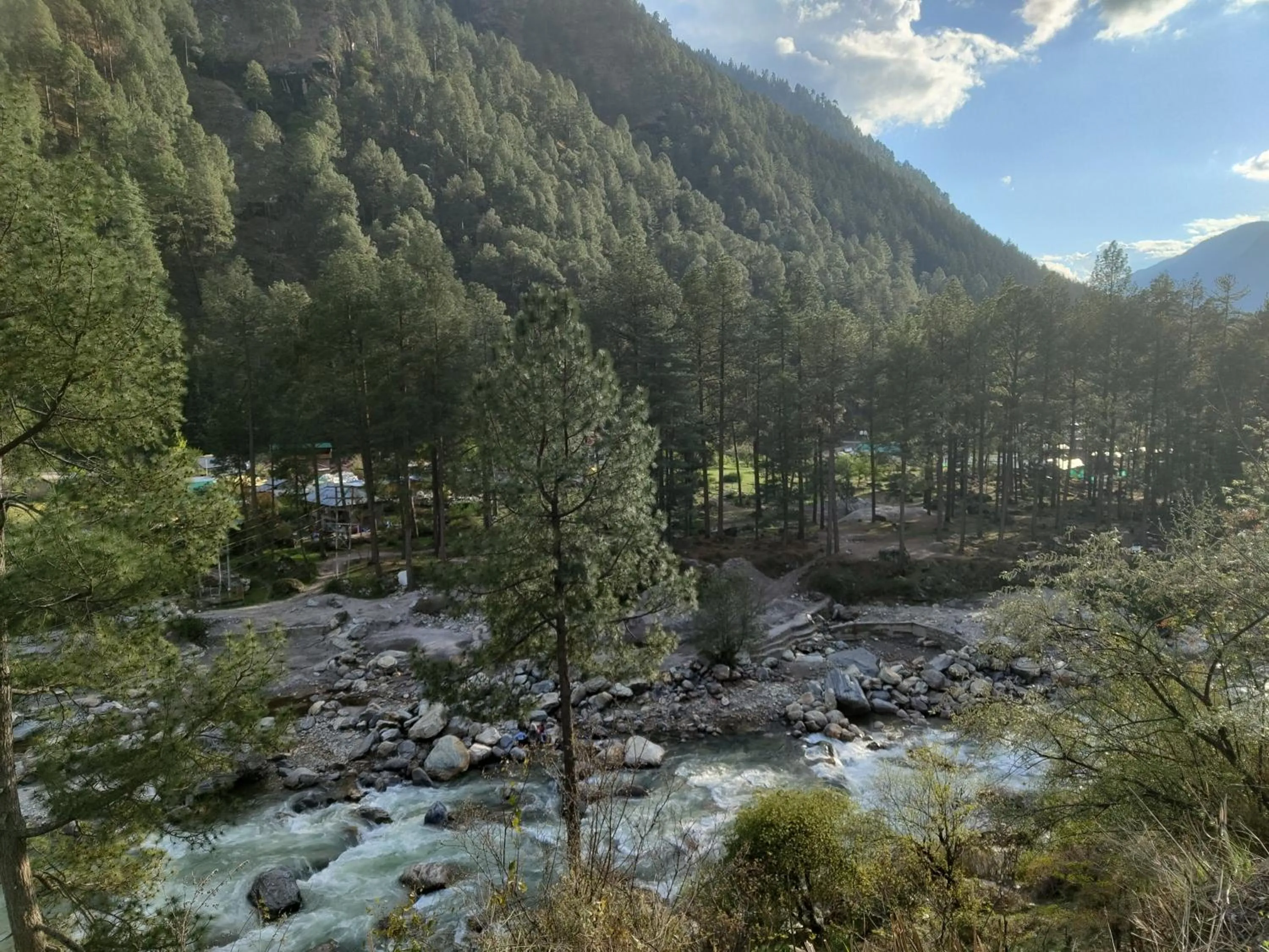 Natural landscape in The Stream Kasol