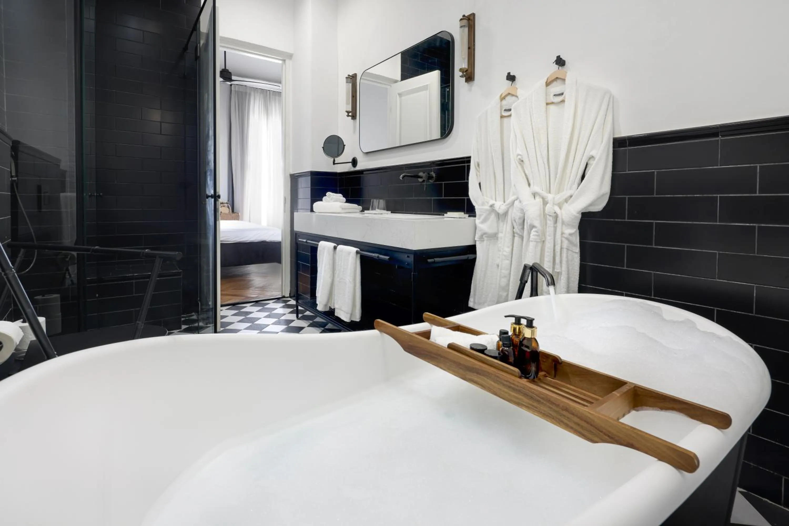 Bathroom, Bed in Allegro Neve Tzedek Boutique Suites - By HOMY