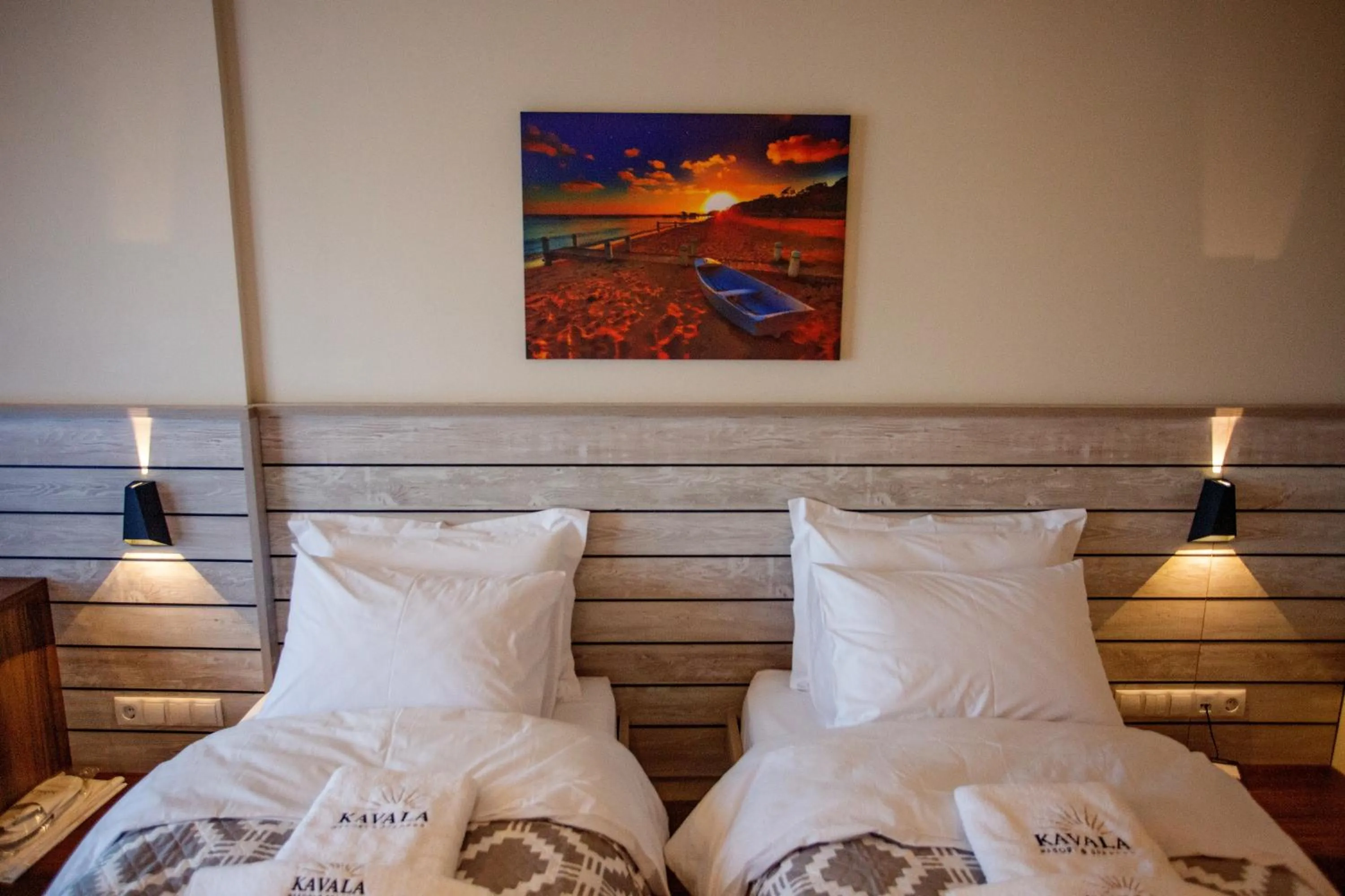 Bed in Kavala Resort & Spa