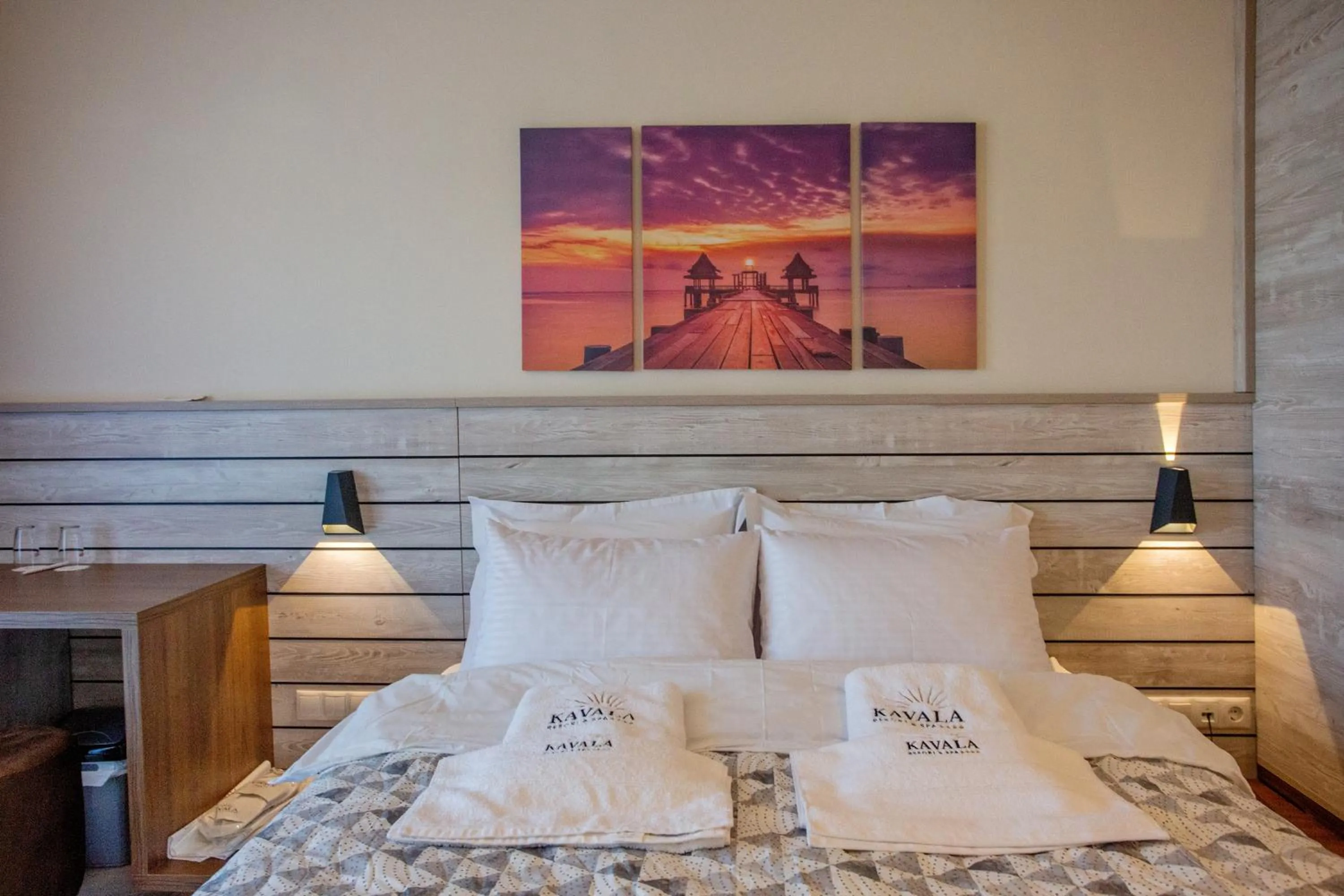 Bed in Kavala Resort & Spa