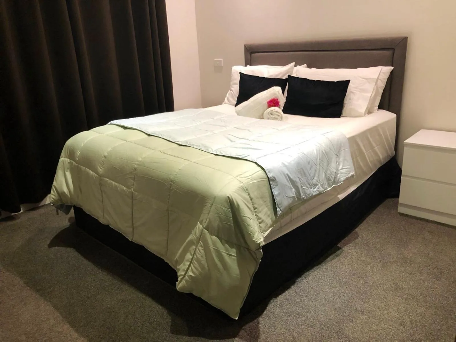 Bedroom, Bed in Garden Apartments