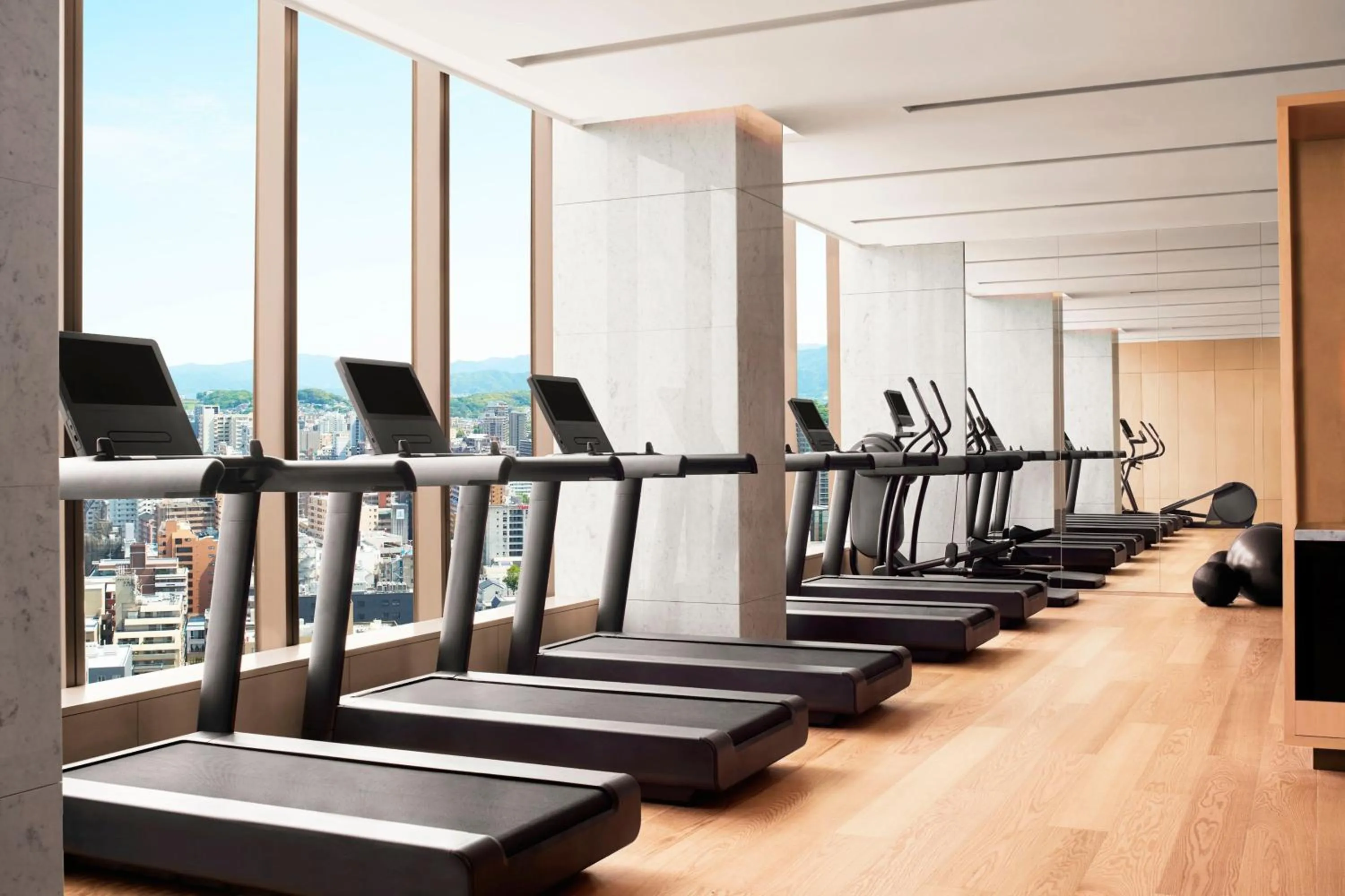 Fitness centre/facilities in The Ritz-Carlton Fukuoka