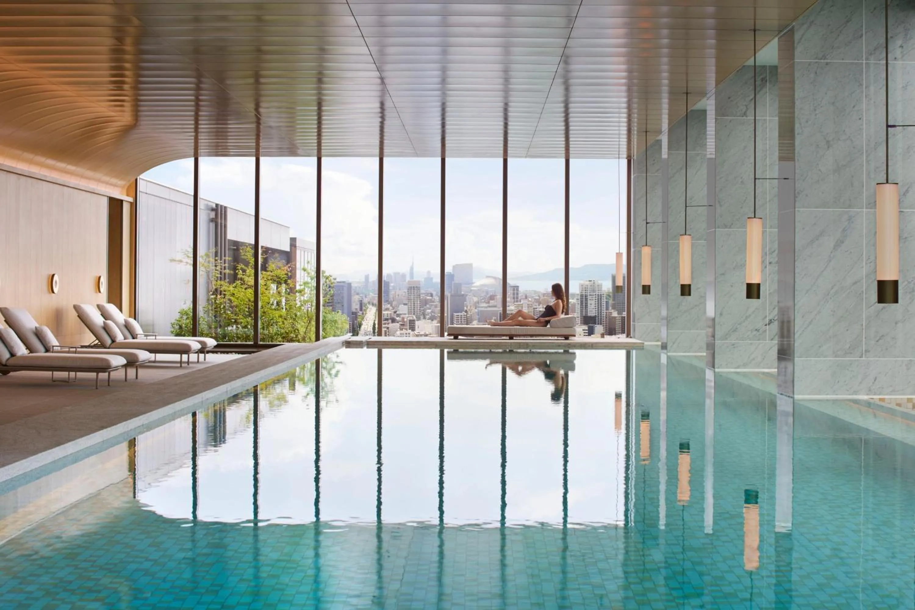 Swimming pool in The Ritz-Carlton Fukuoka