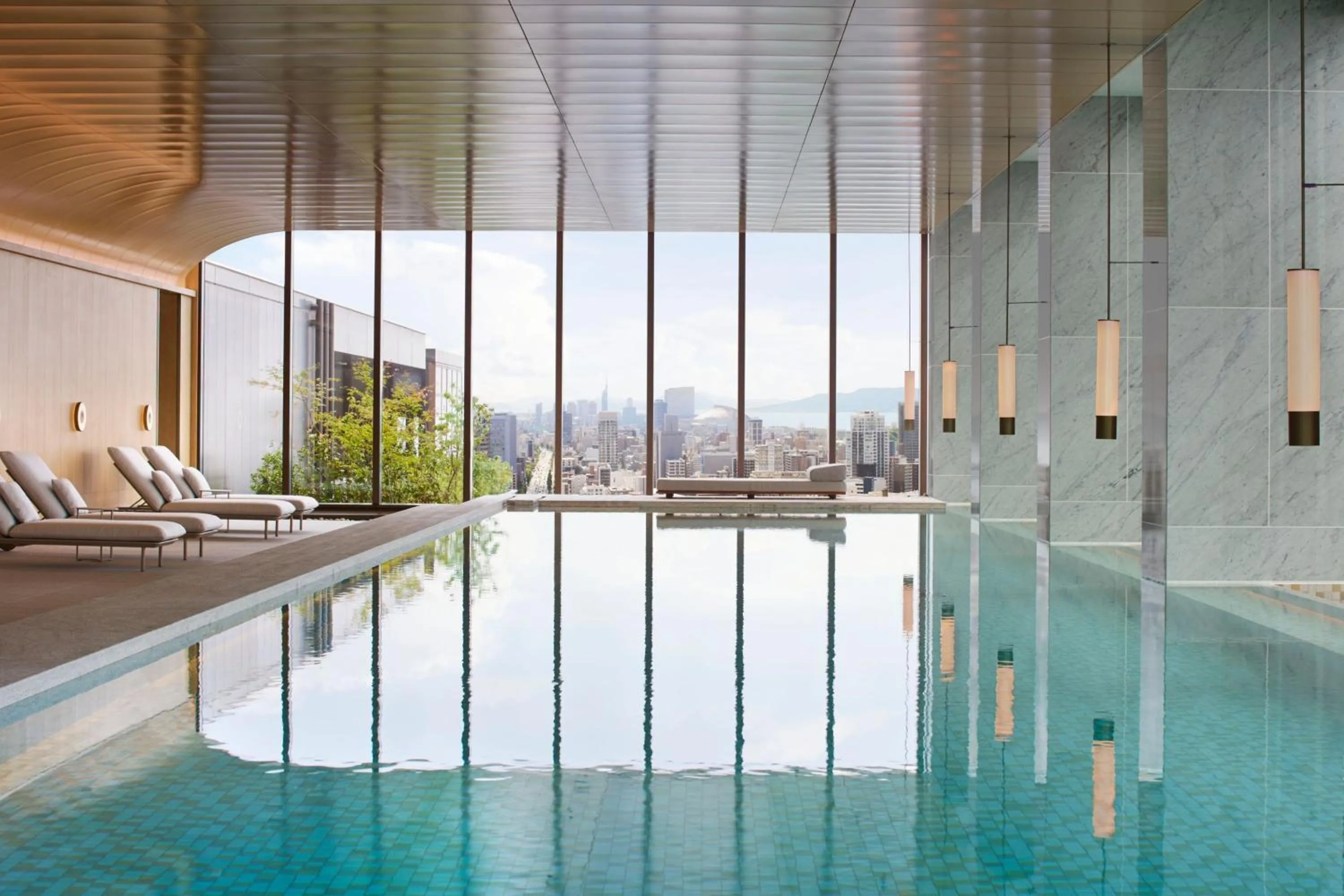 Swimming pool in The Ritz-Carlton Fukuoka