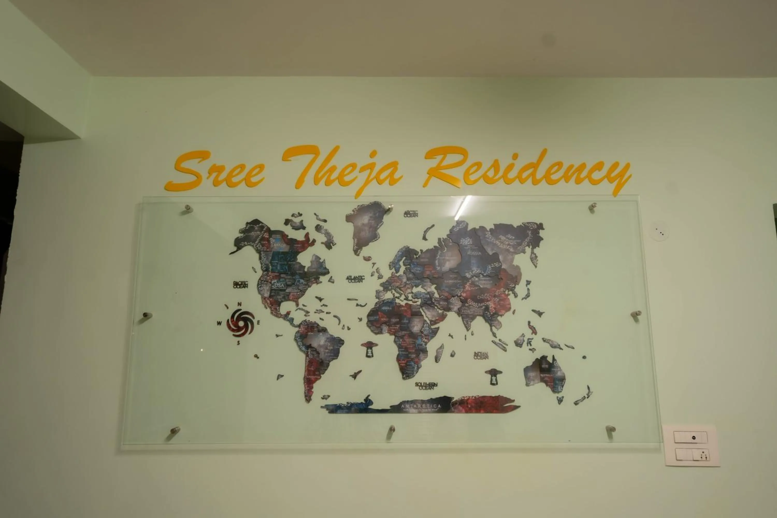 Text overlay in Sree Theja Residency