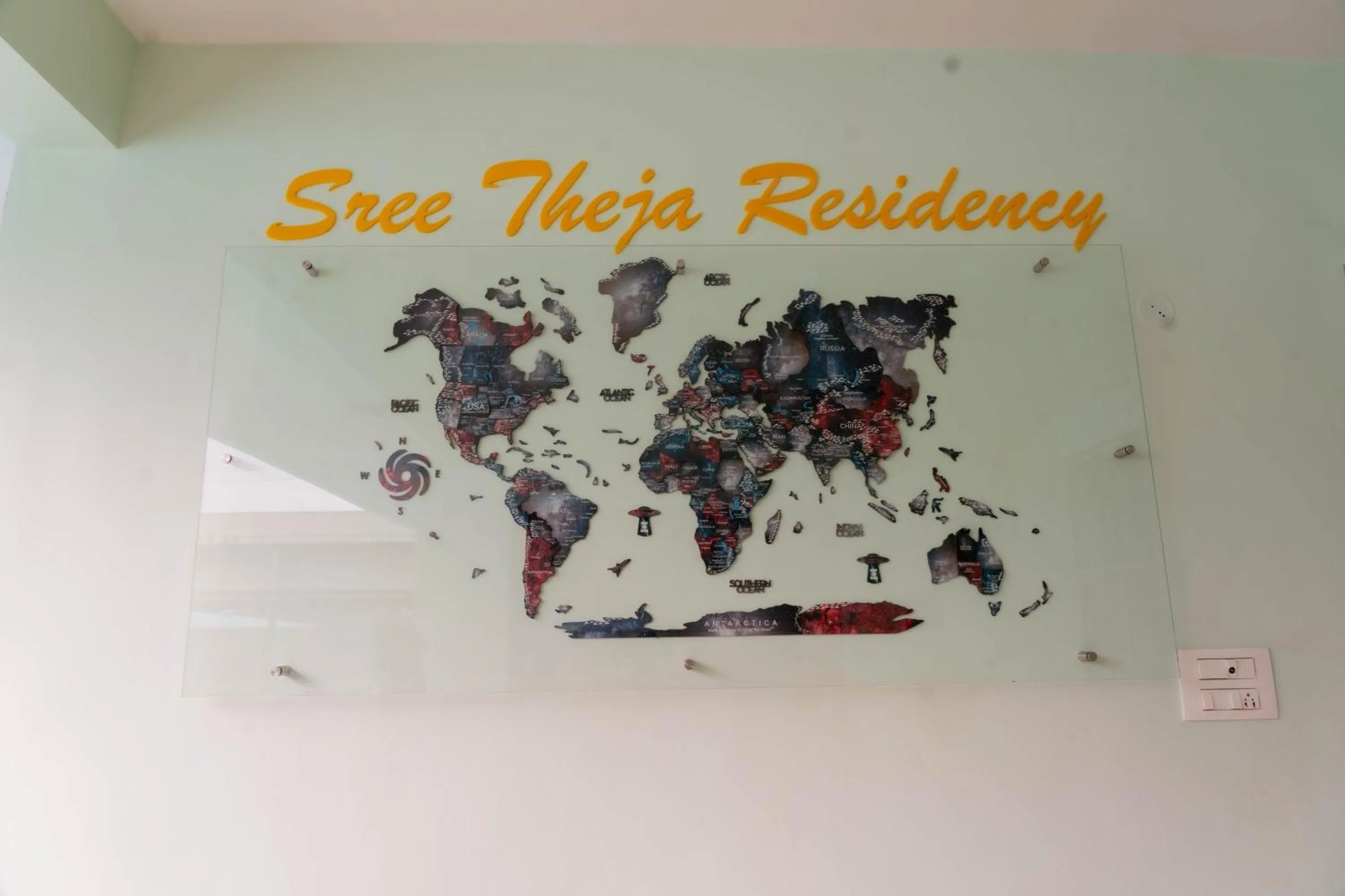 Text overlay in Sree Theja Residency