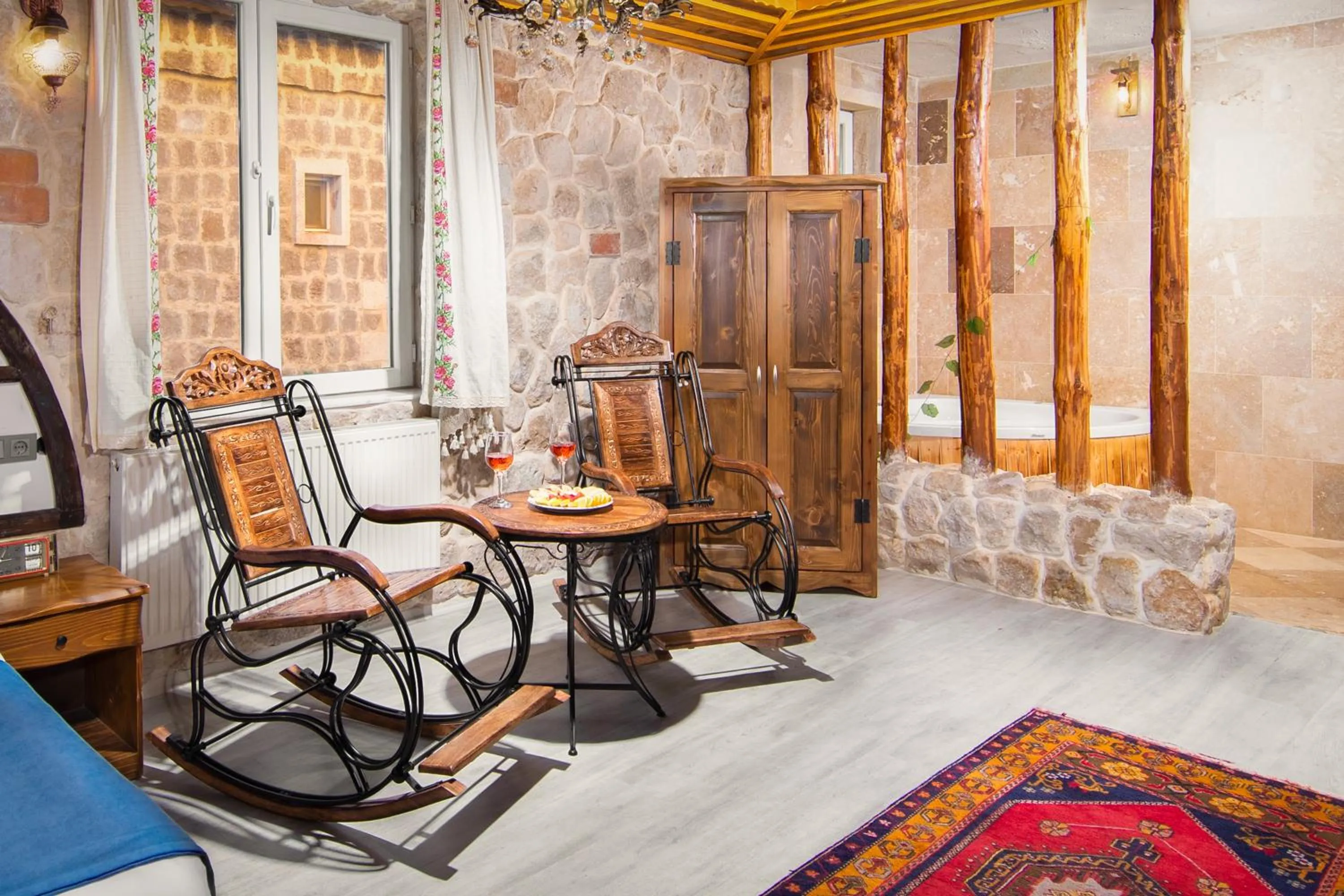 Hot Tub in Moonlight of Cappadocia