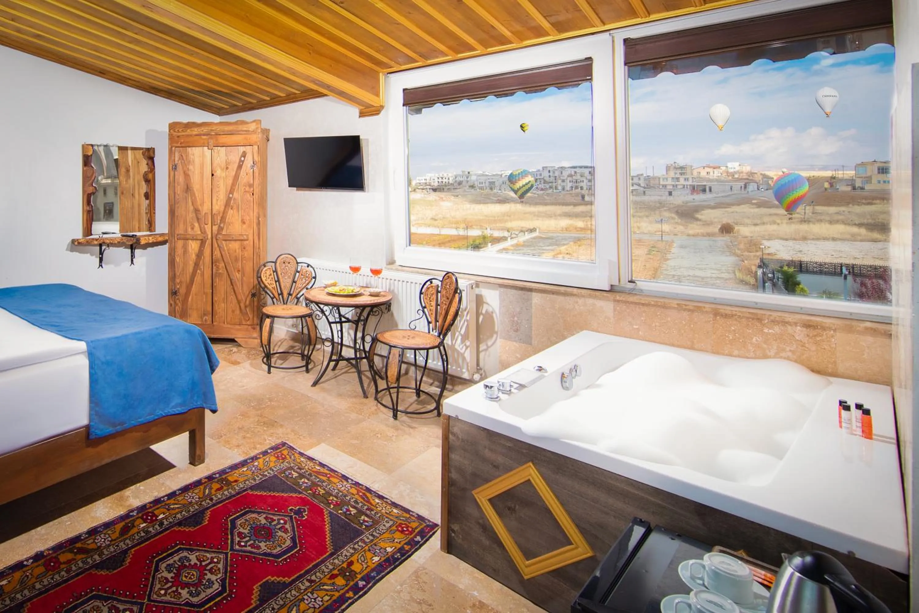 Bed in Moonlight of Cappadocia