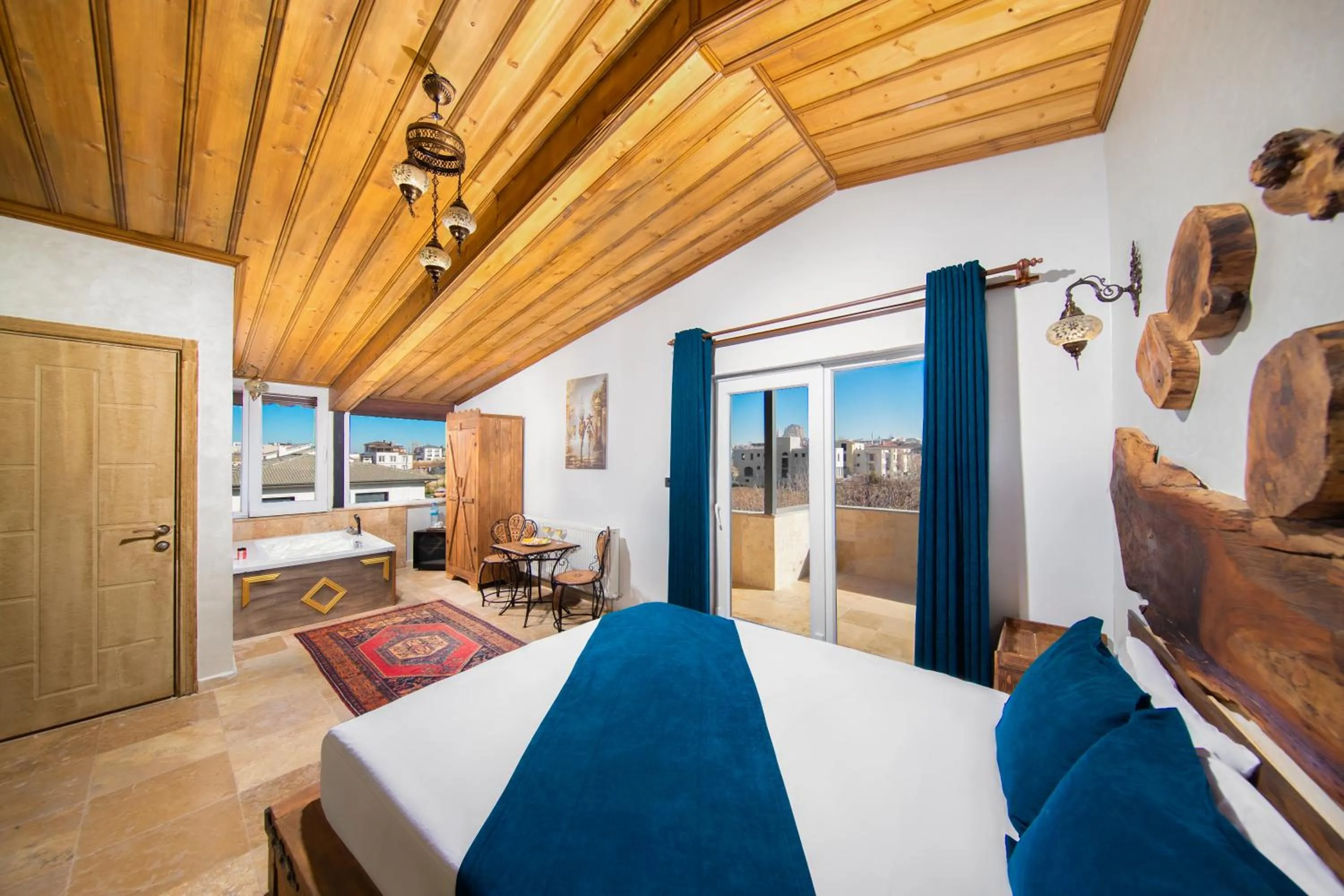 Bed in Moonlight of Cappadocia