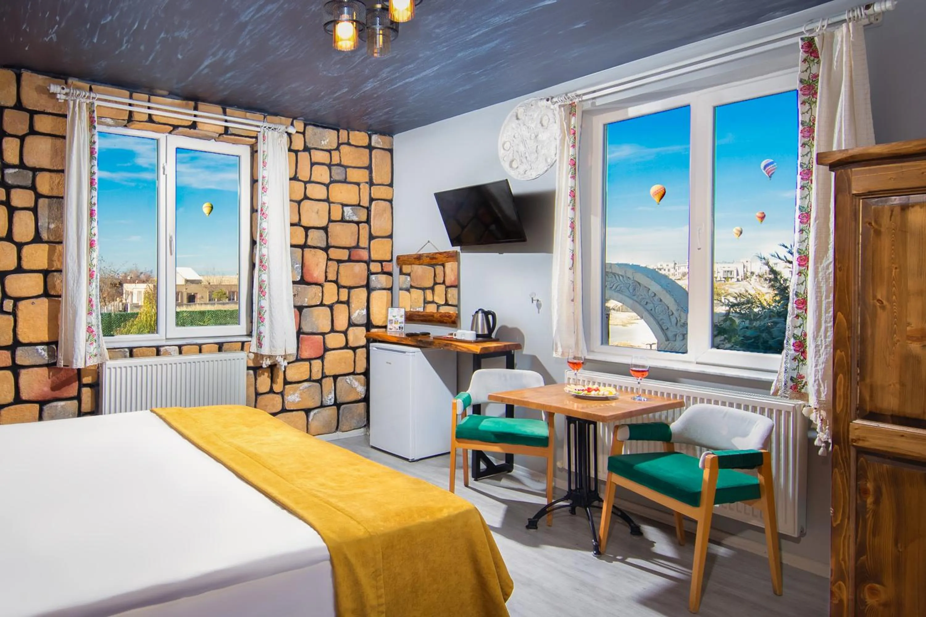 Bed in Moonlight of Cappadocia