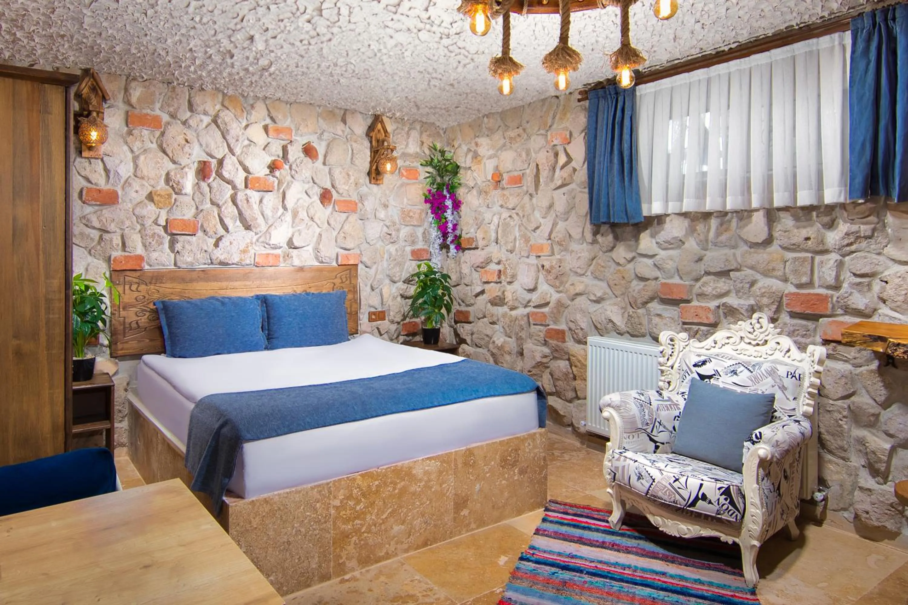 Bed in Moonlight of Cappadocia
