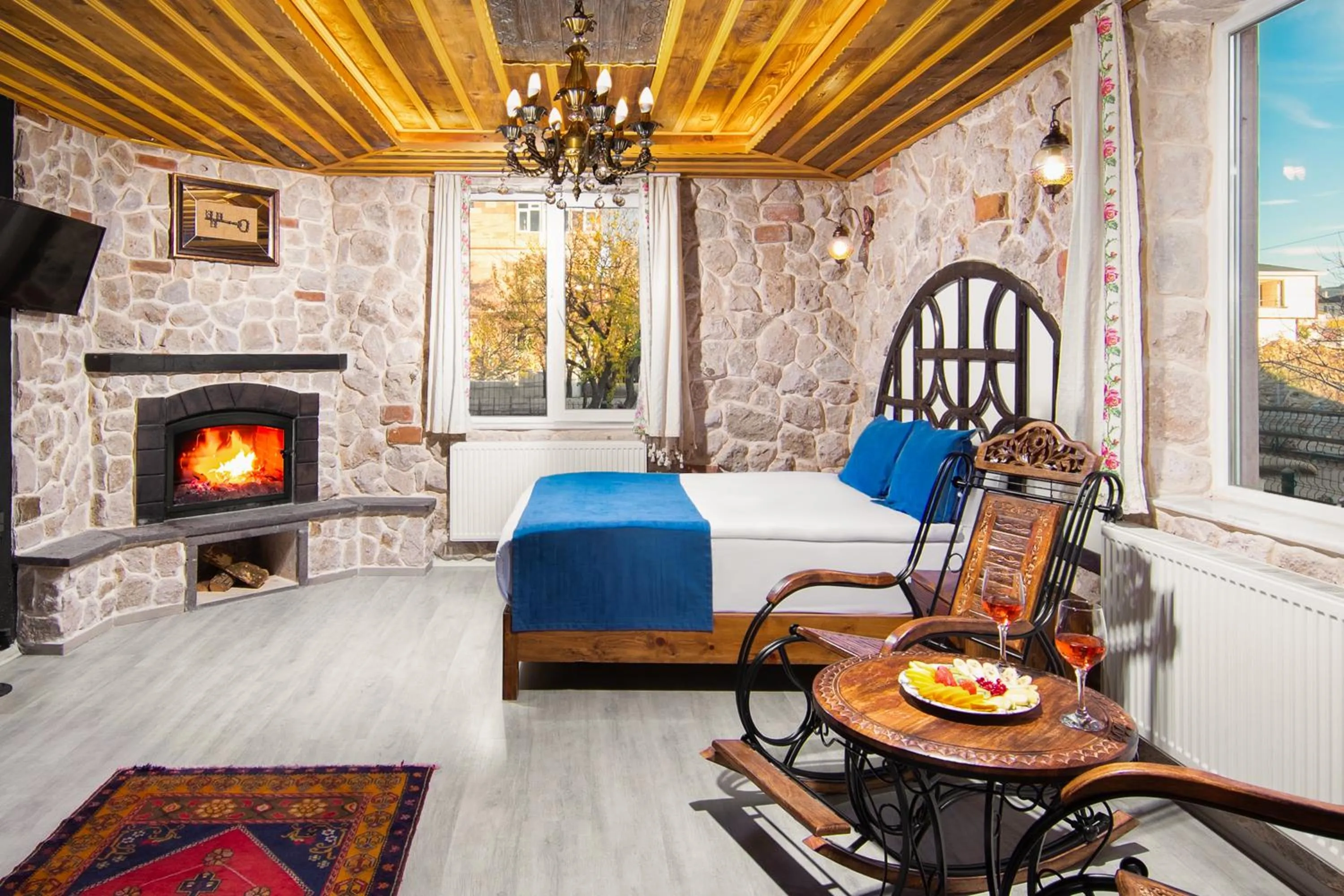 Bed in Moonlight of Cappadocia