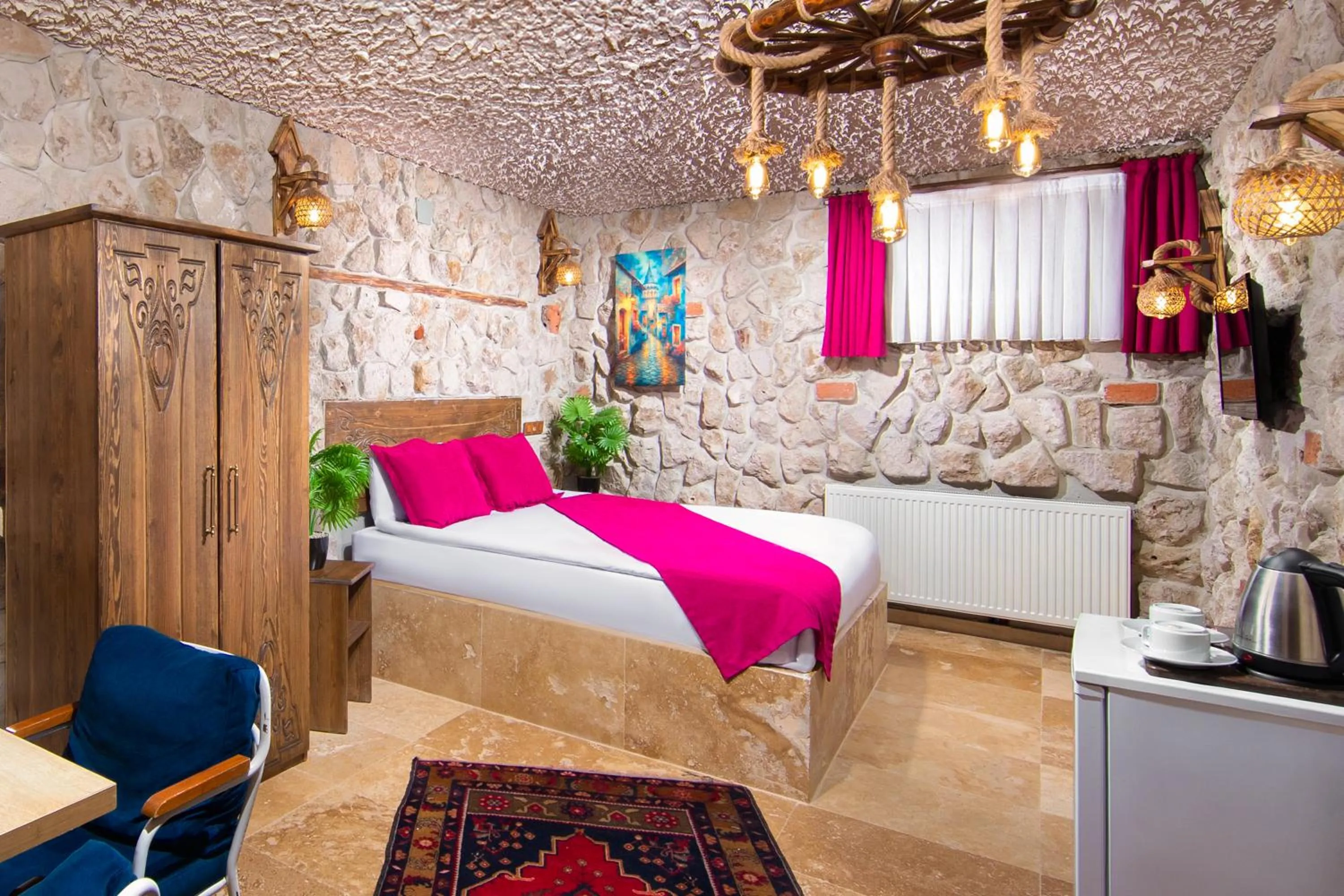 Bed in Moonlight of Cappadocia