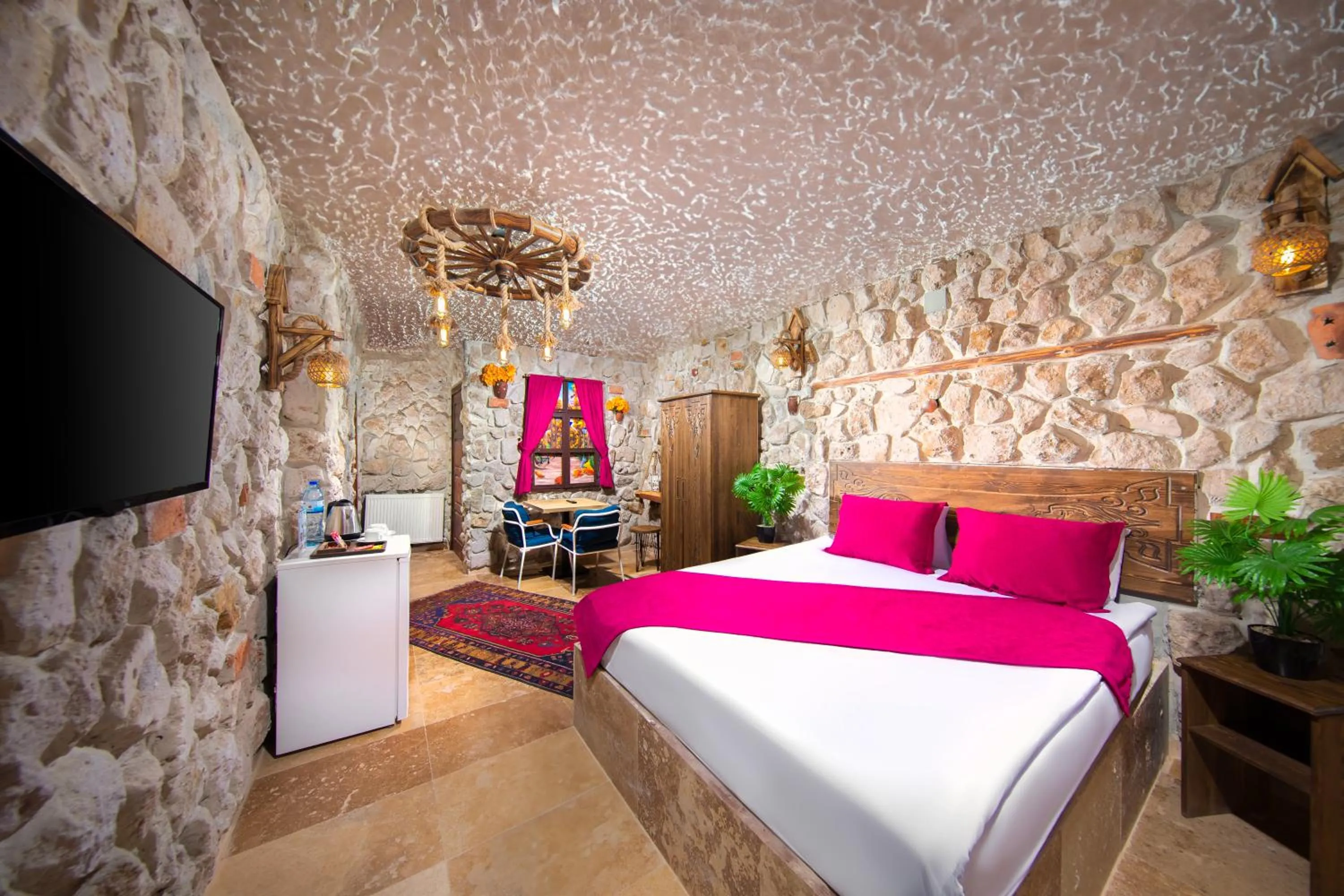 Bed in Moonlight of Cappadocia