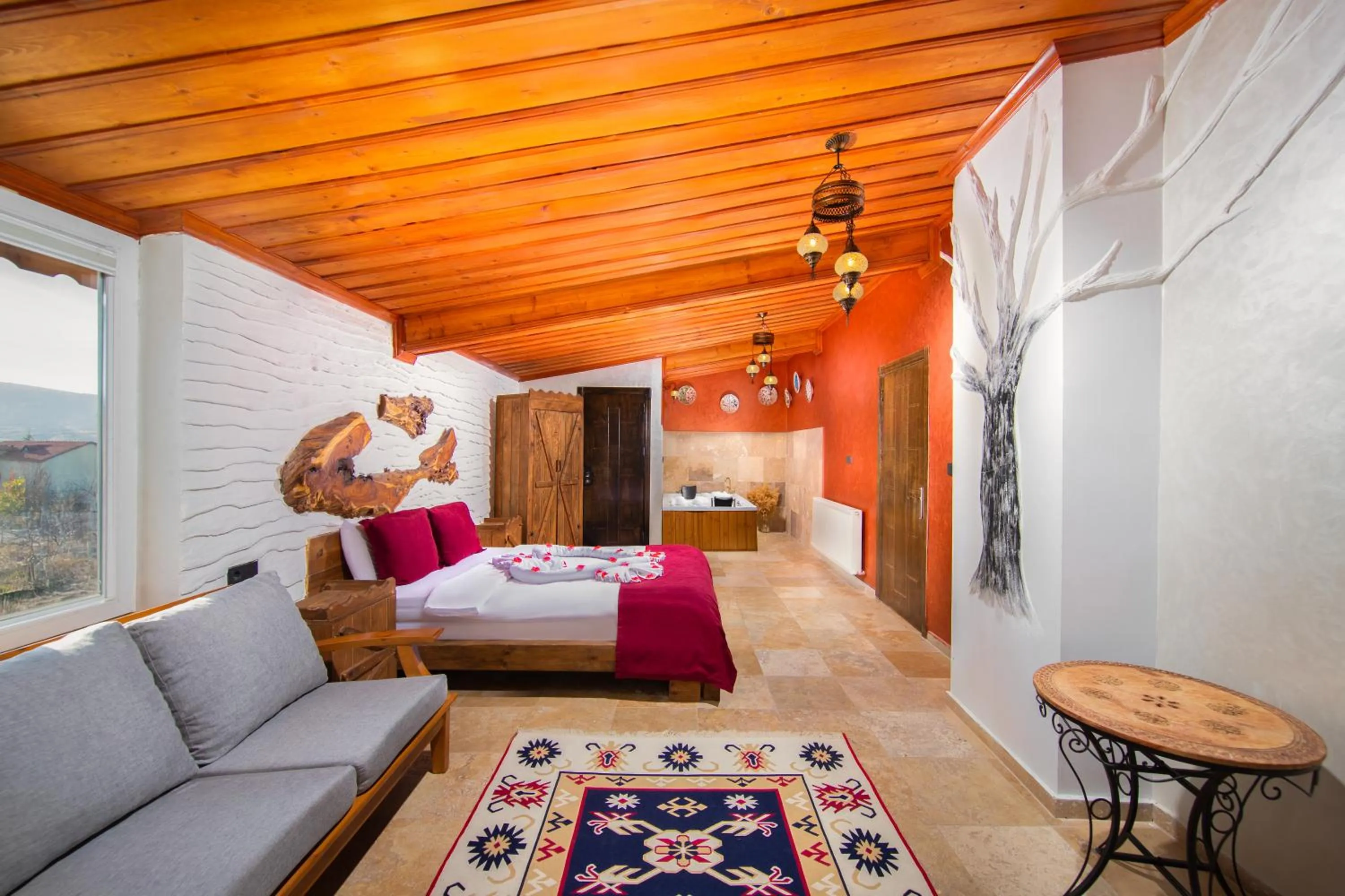 Bed in Moonlight of Cappadocia