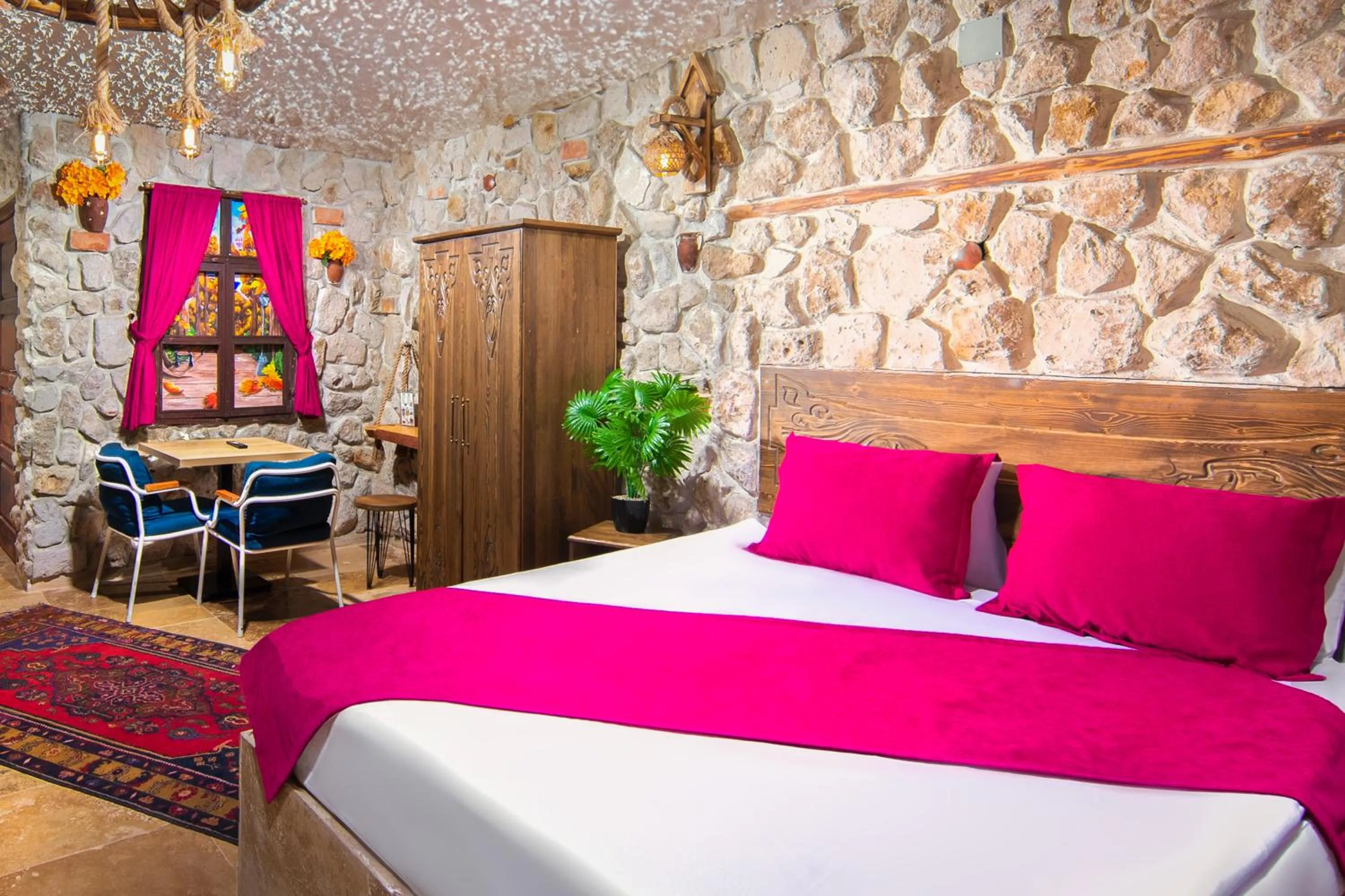 Bed in Moonlight of Cappadocia