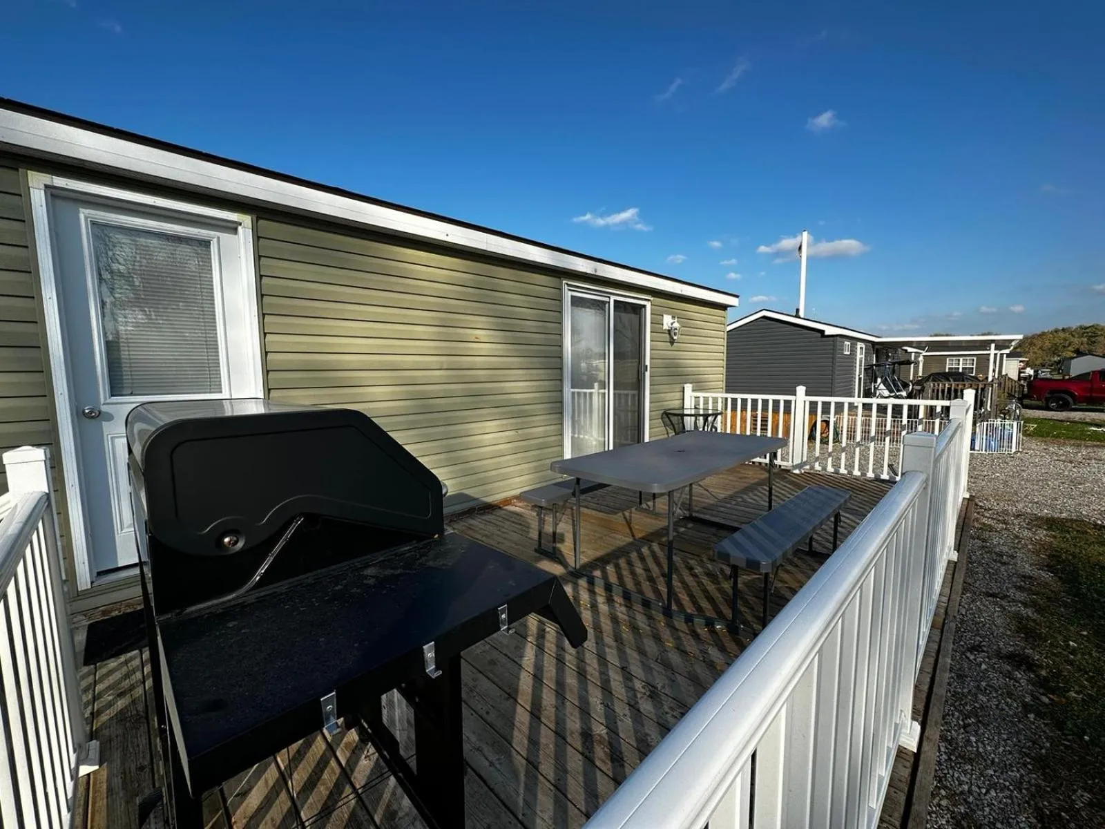 Patio in Falcon Cottages