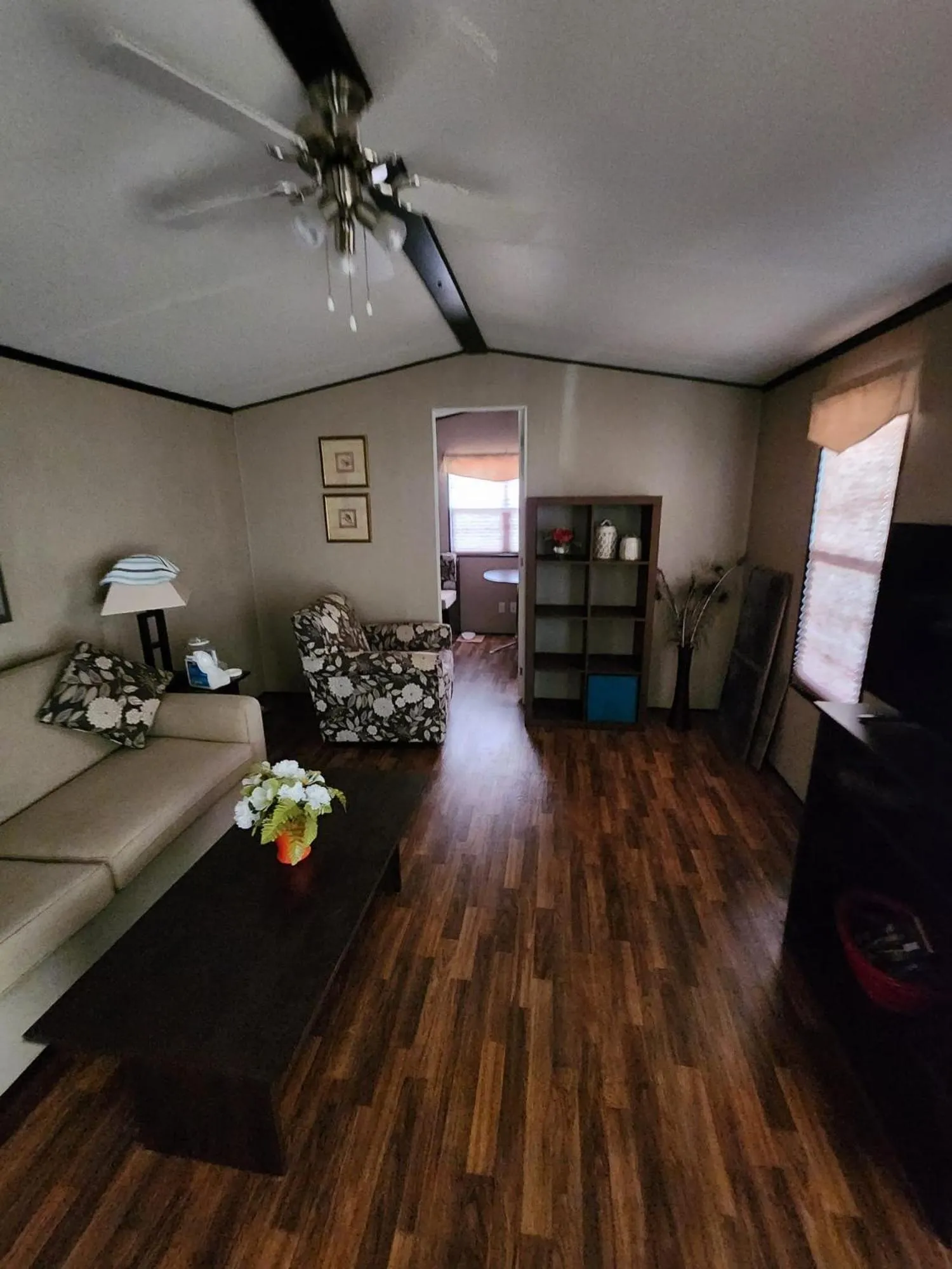 Living room in Falcon Cottages