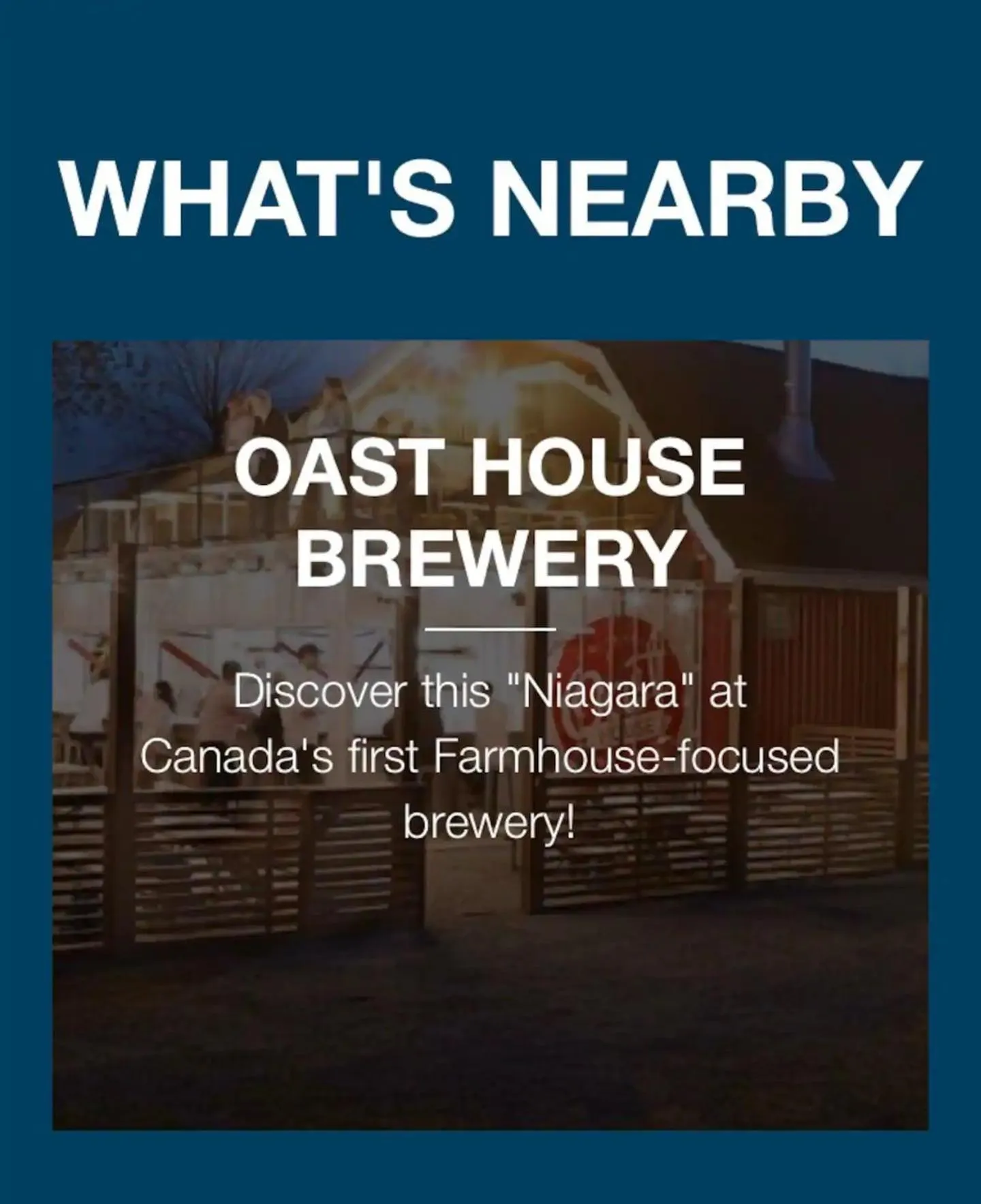 Text overlay in Falcon Cottages