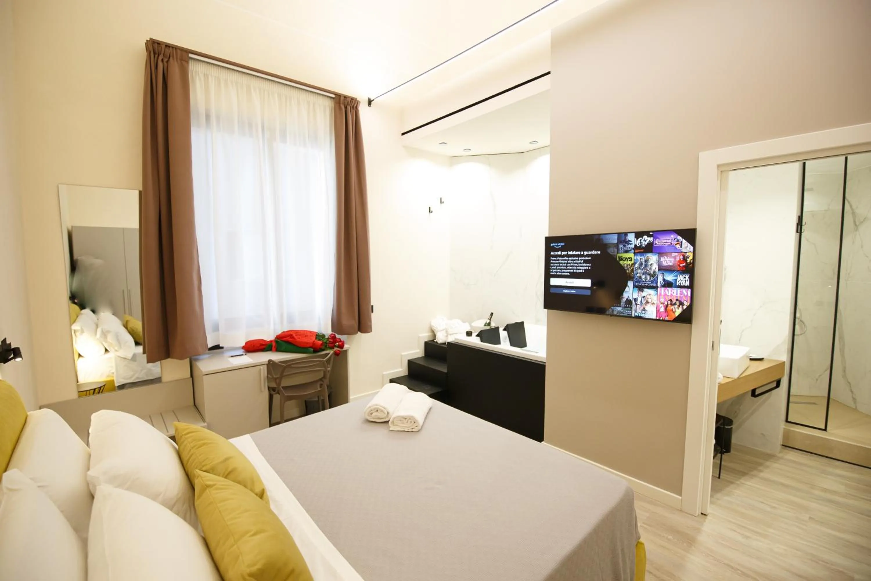 Bed in MAZZINI PALACE