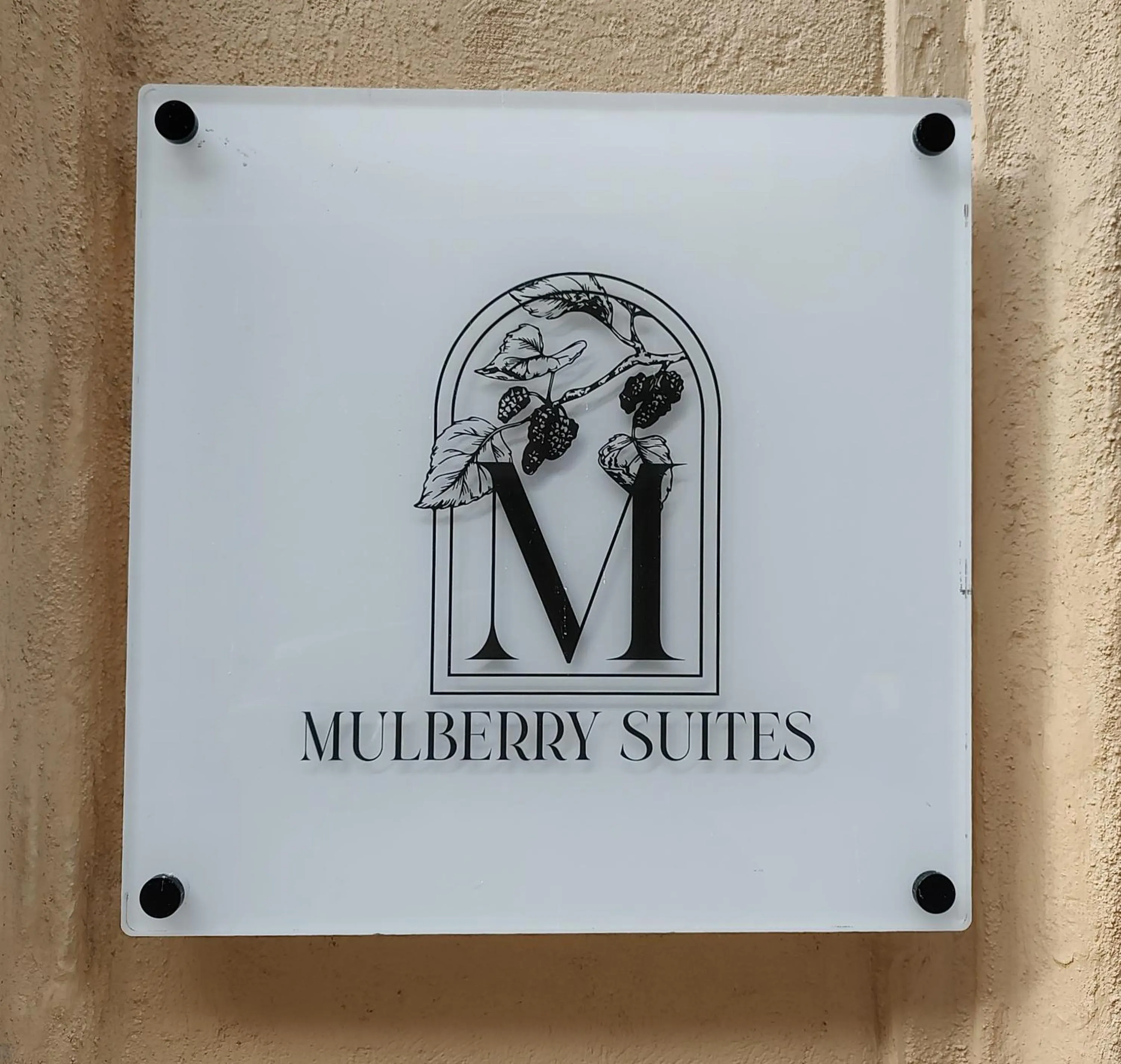 Logo/Certificate/Sign in Mulberry Suites