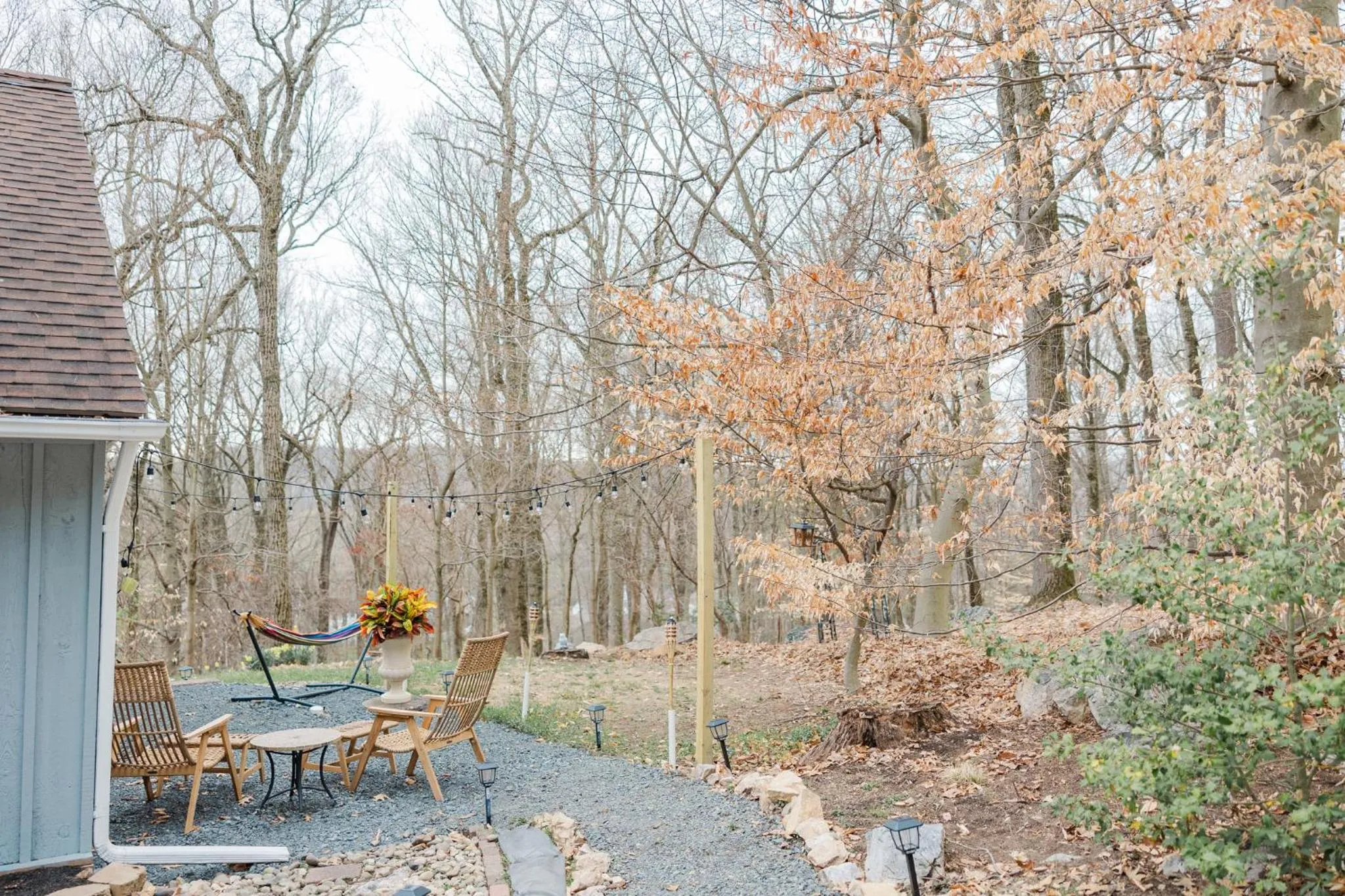 Patio in Cowry Acres - 11 Acre Enchanted Retreat, Hot Tub