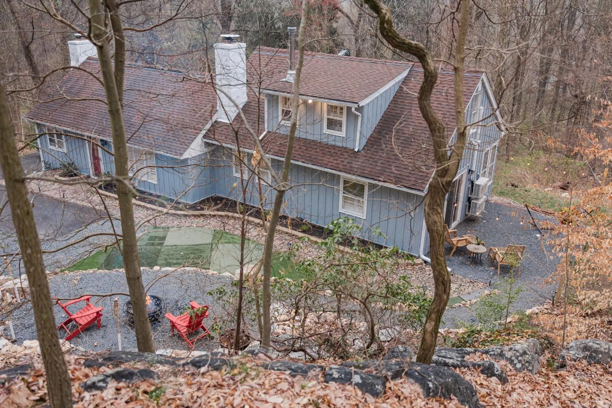 Property building in Cowry Acres - 11 Acre Enchanted Retreat, Hot Tub