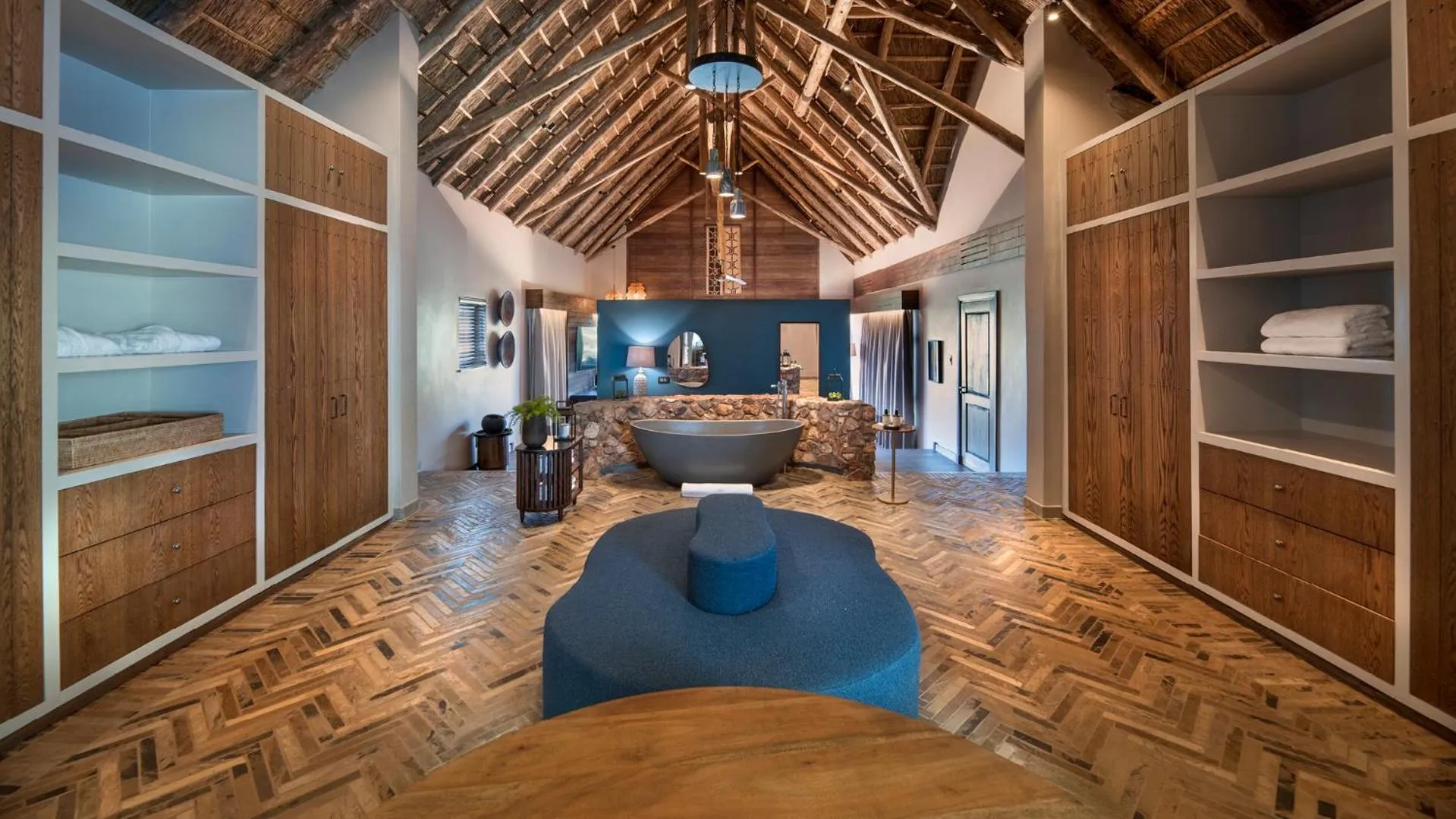 Bathroom in Babohi at Qwabi Private Game Reserve by NEWMARK
