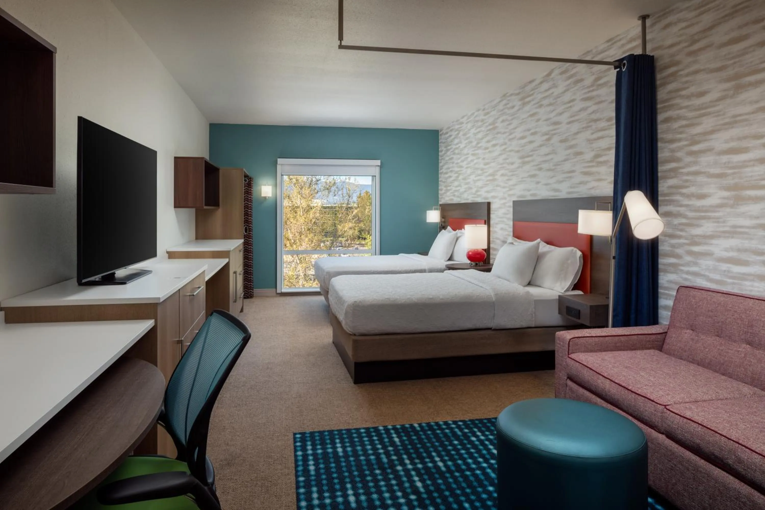 Bed in Home2 Suites By Hilton San Jose South