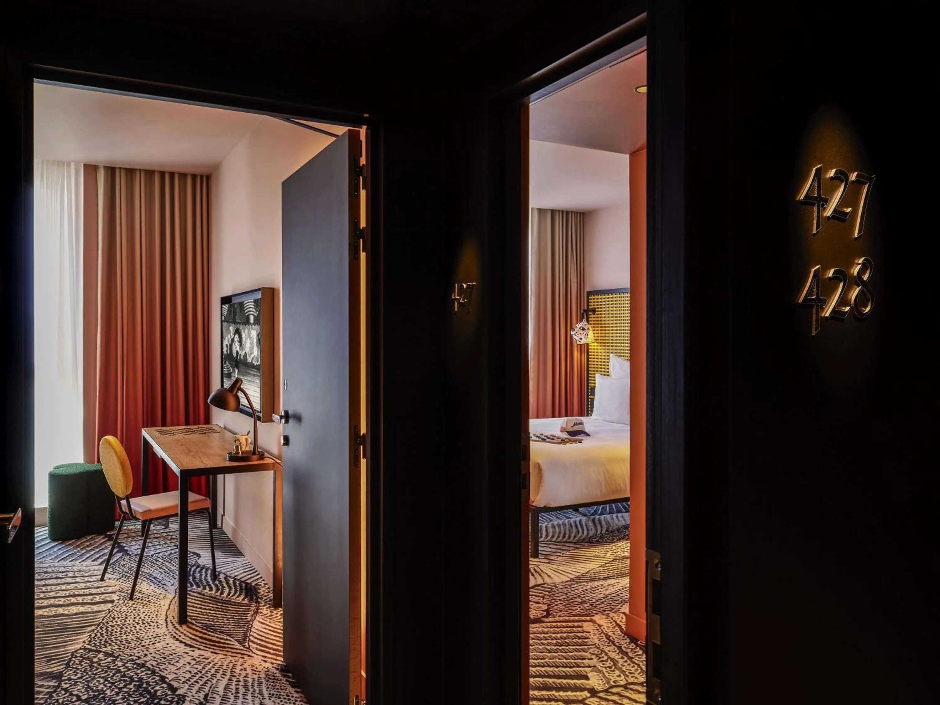 Bedroom, Bed in Mama Shelter Dijon