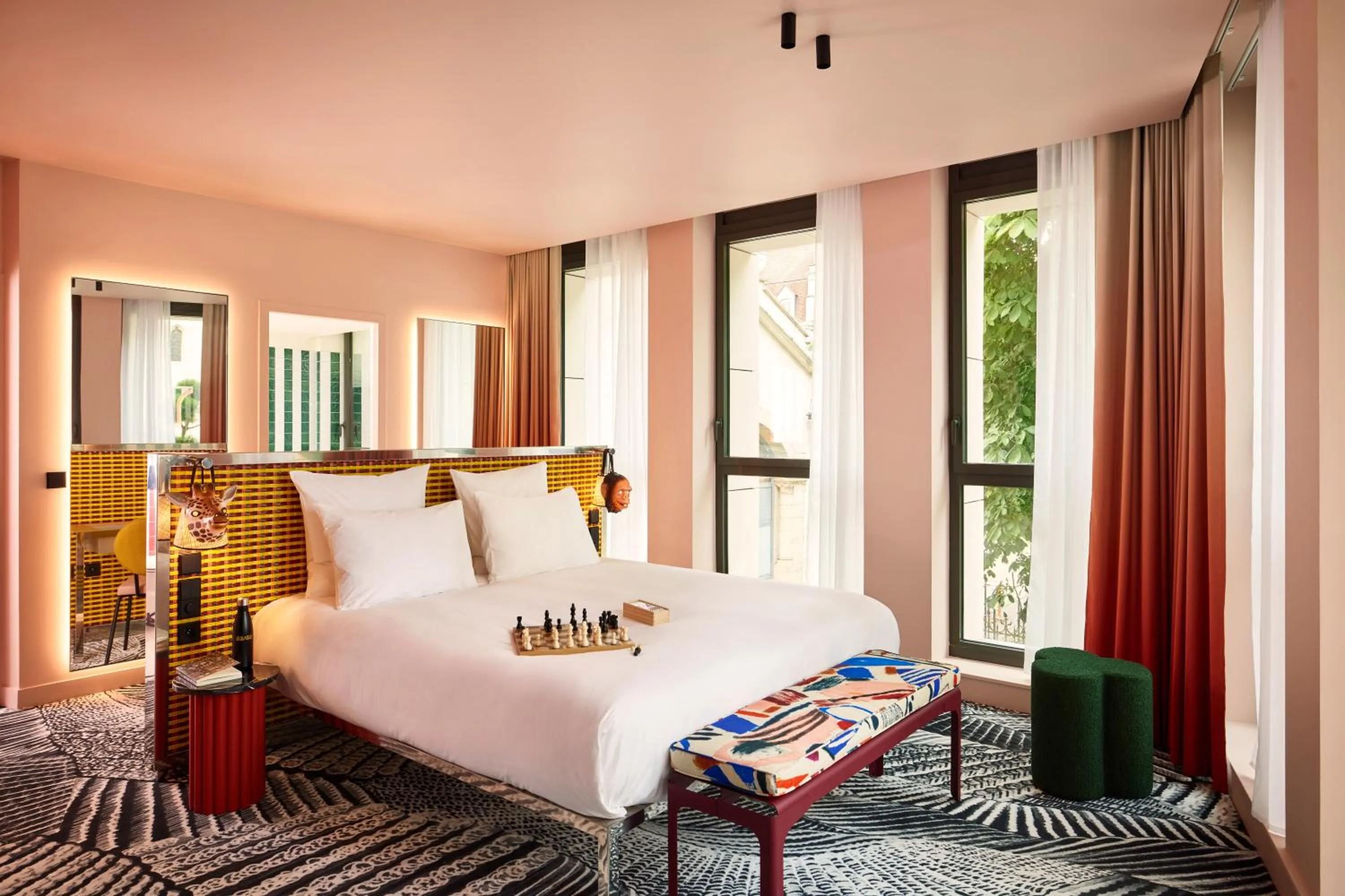 Bed in Mama Shelter Dijon