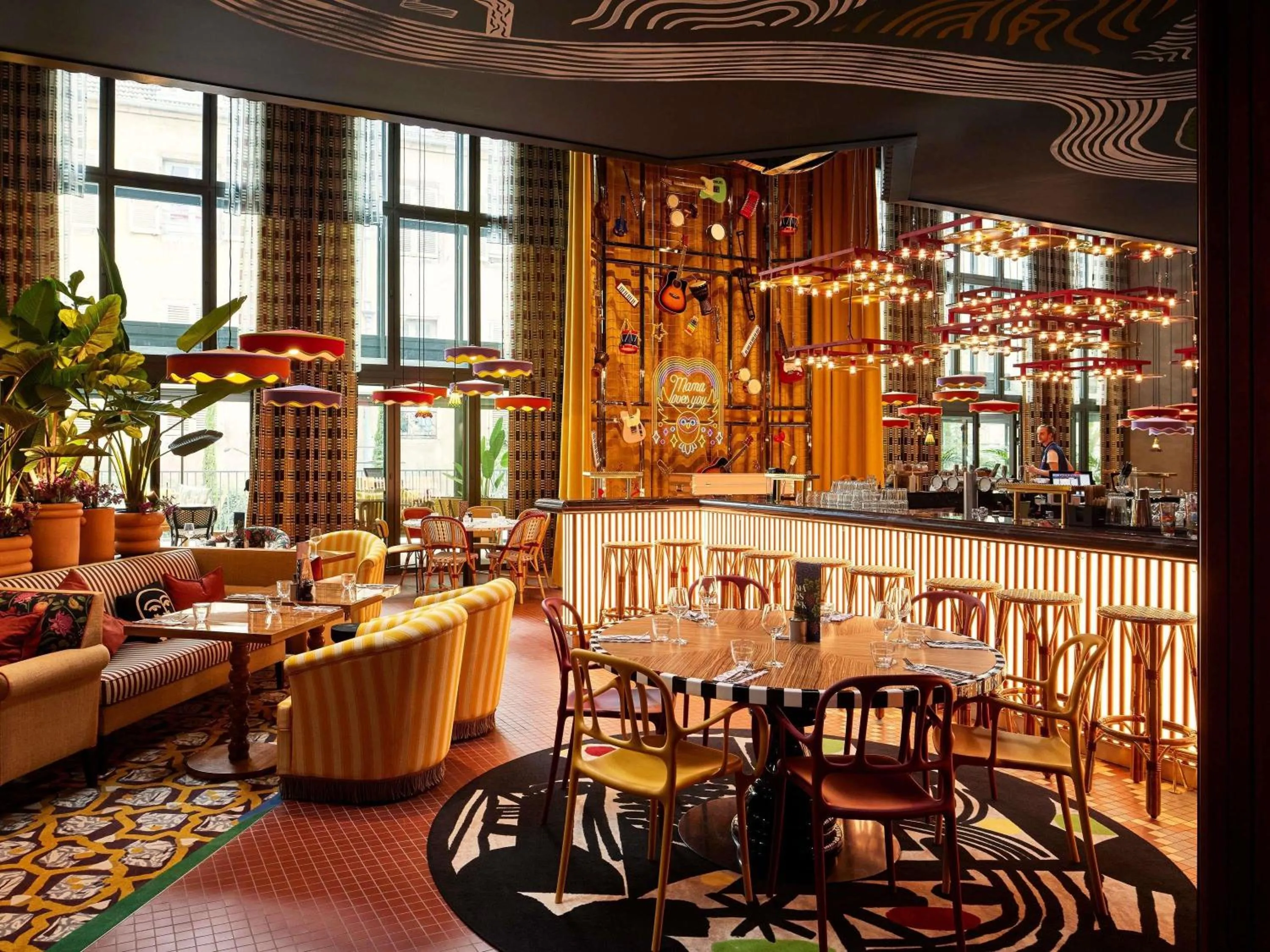 Lounge or bar in Mama Shelter Dijon