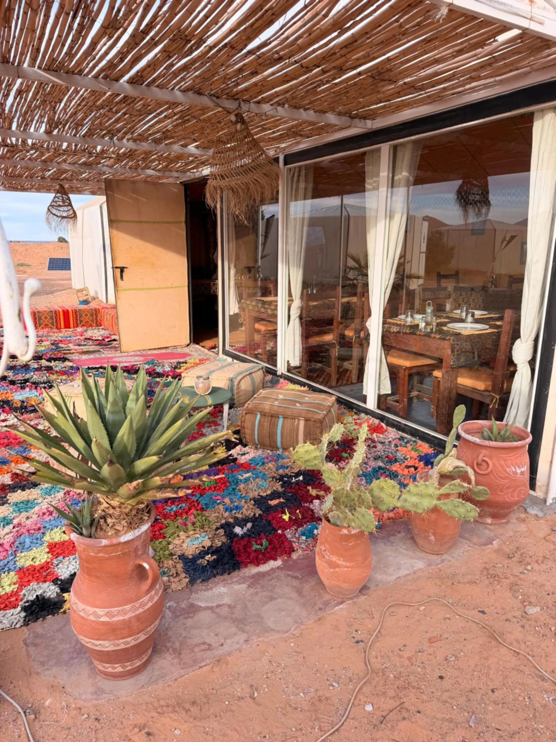 Patio in Horaz Luxury Camp
