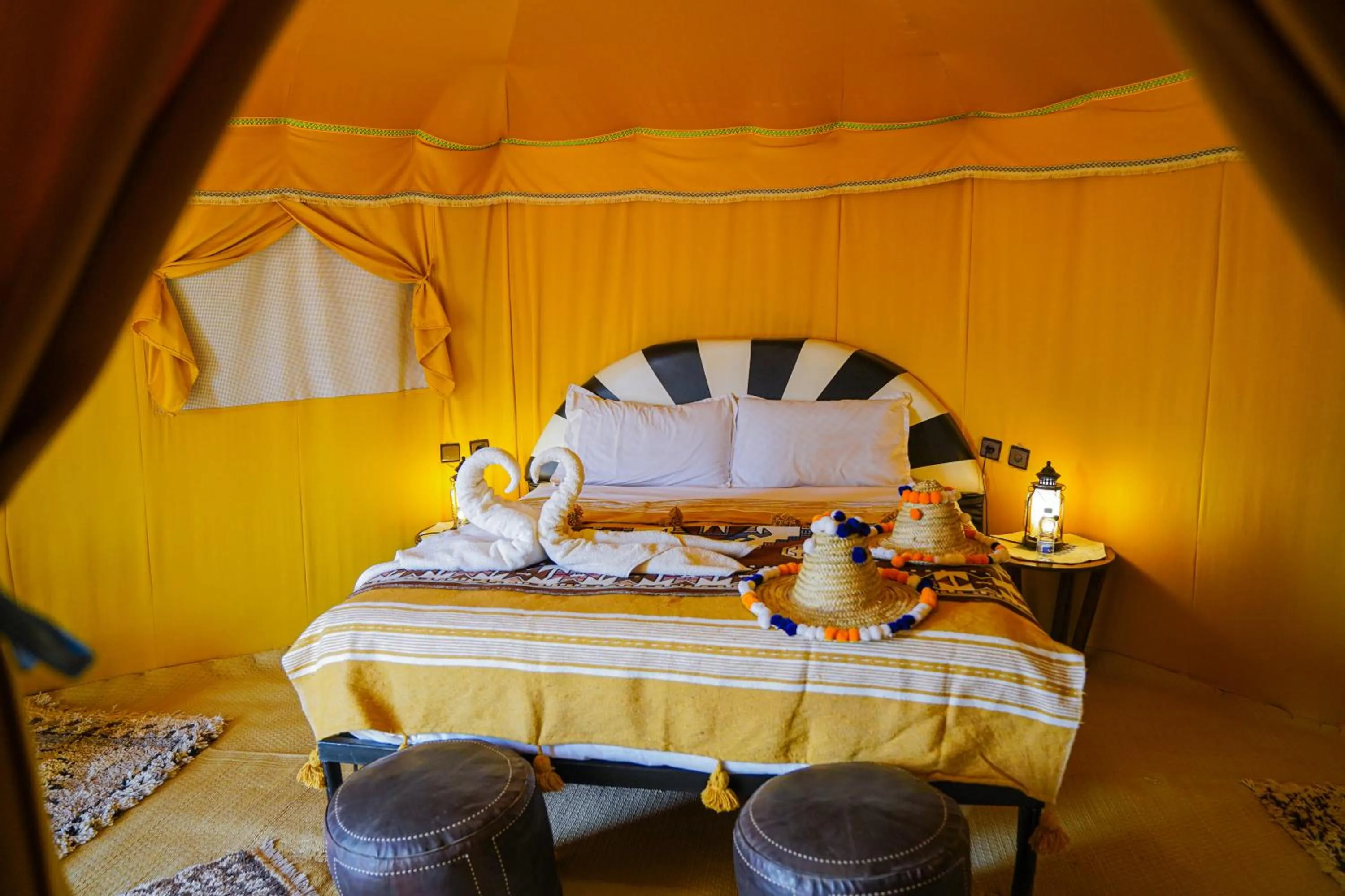 Bed in Horaz Merzouga Camp