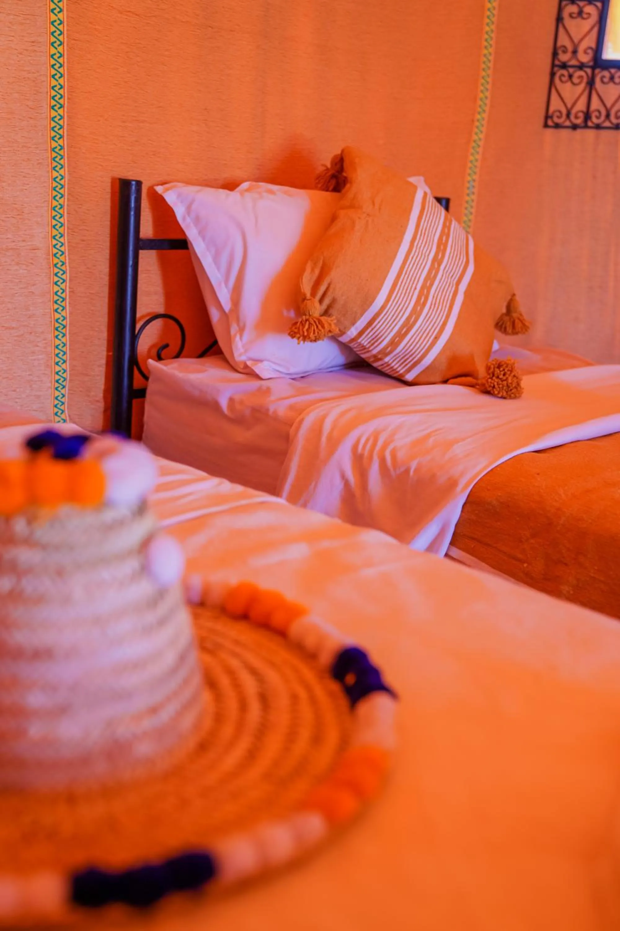 Bed in Horaz Merzouga Camp