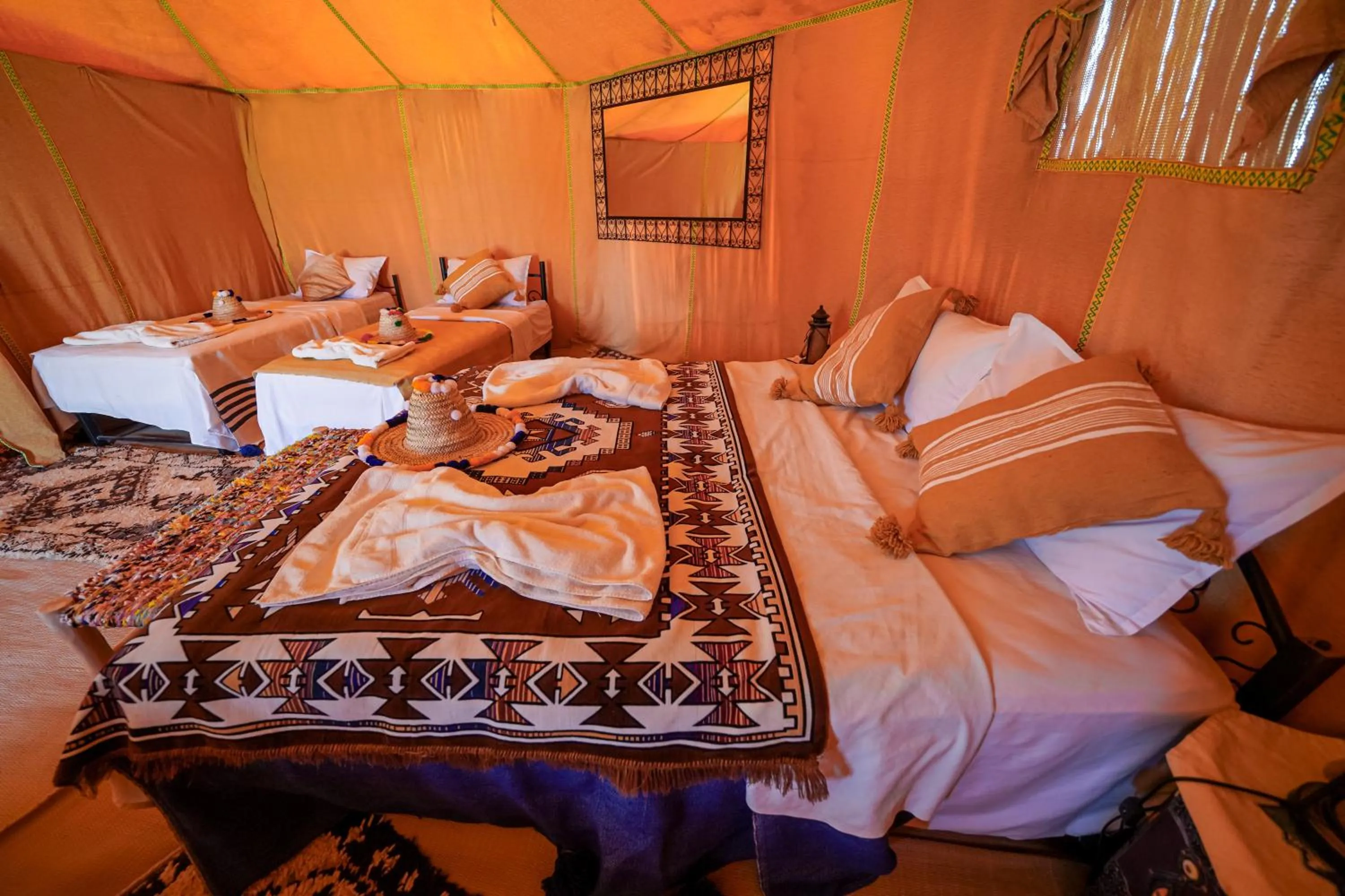 Bed in Horaz Merzouga Camp