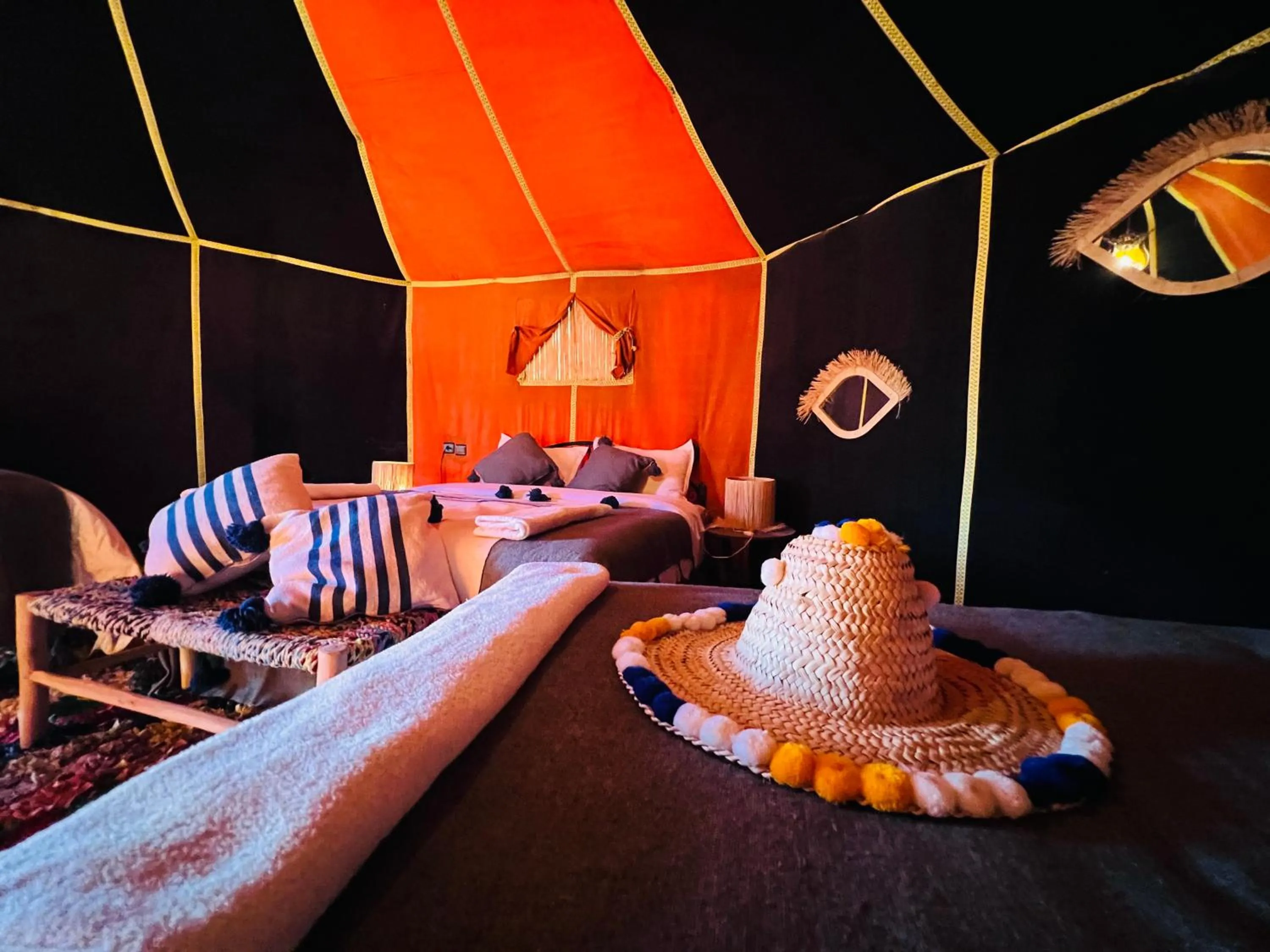 Bed in Horaz Merzouga Camp