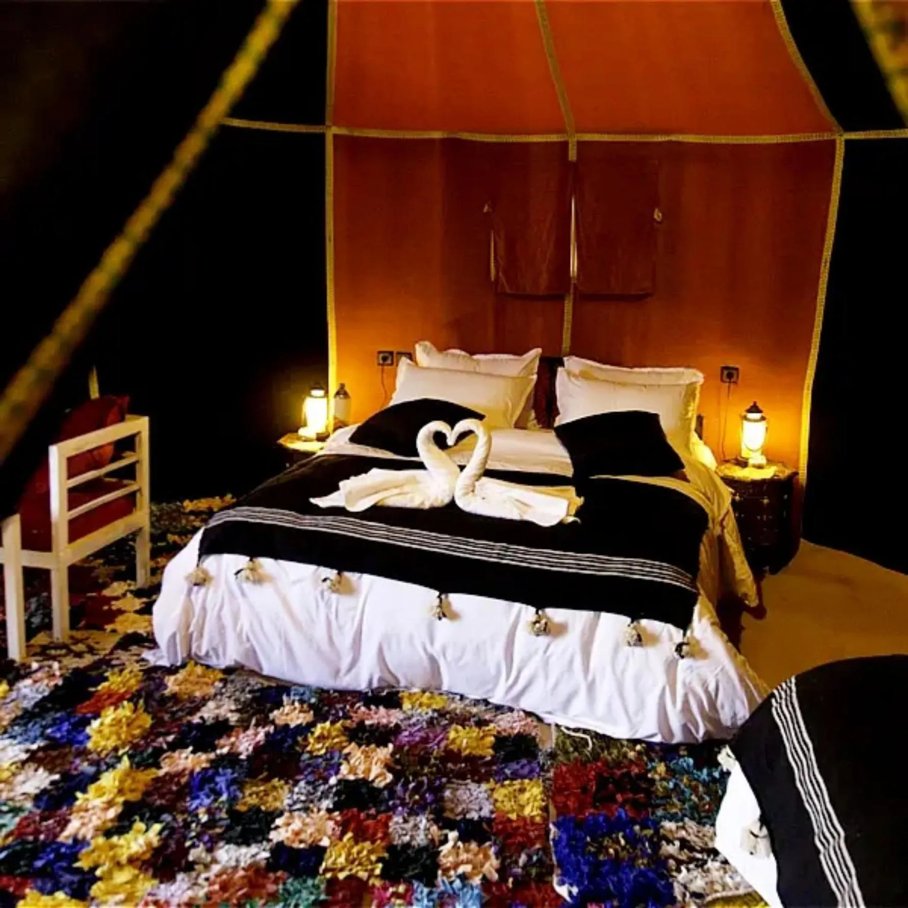 Bed in Horaz Merzouga Camp