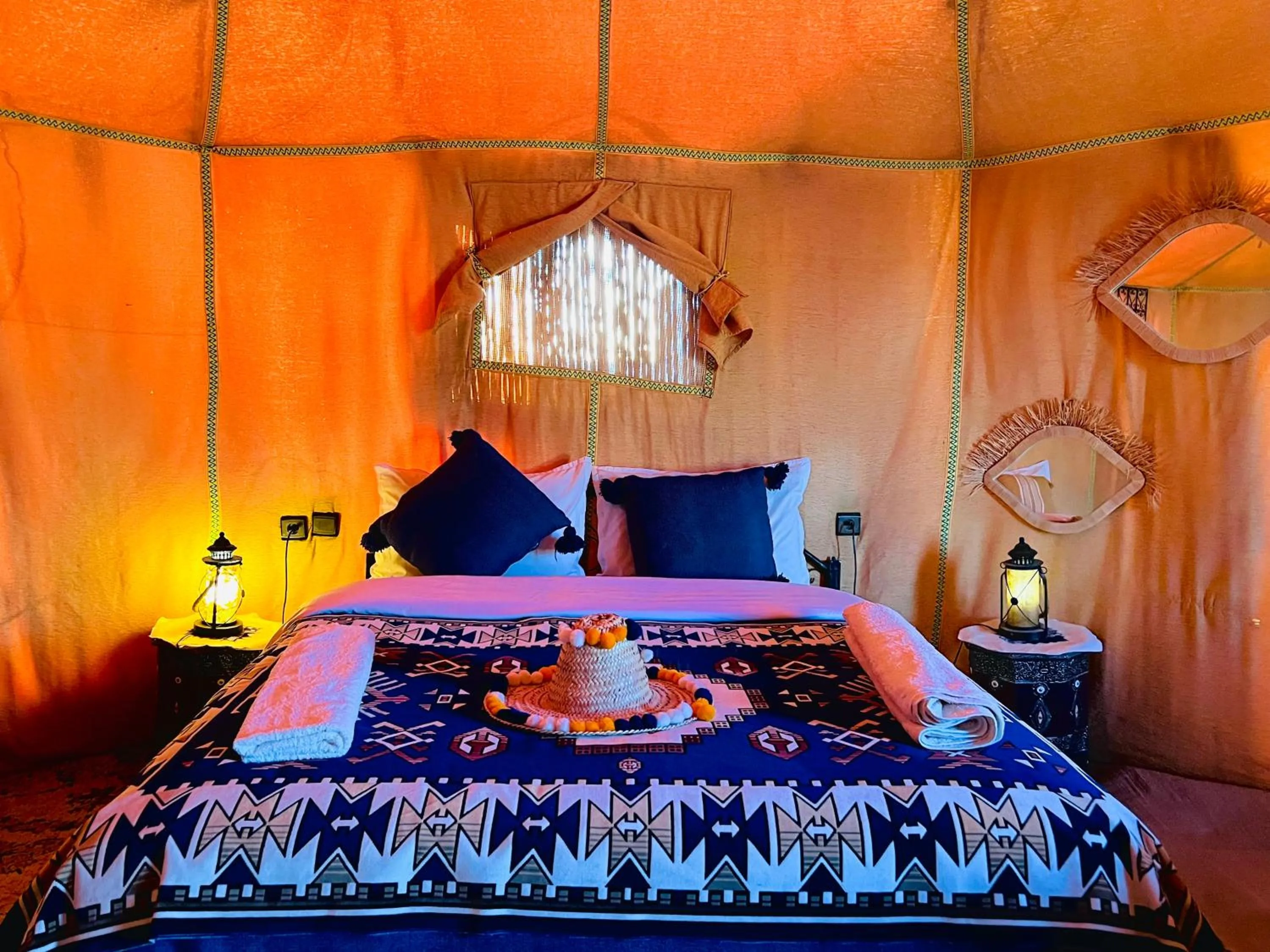 Bed in Horaz Merzouga Camp