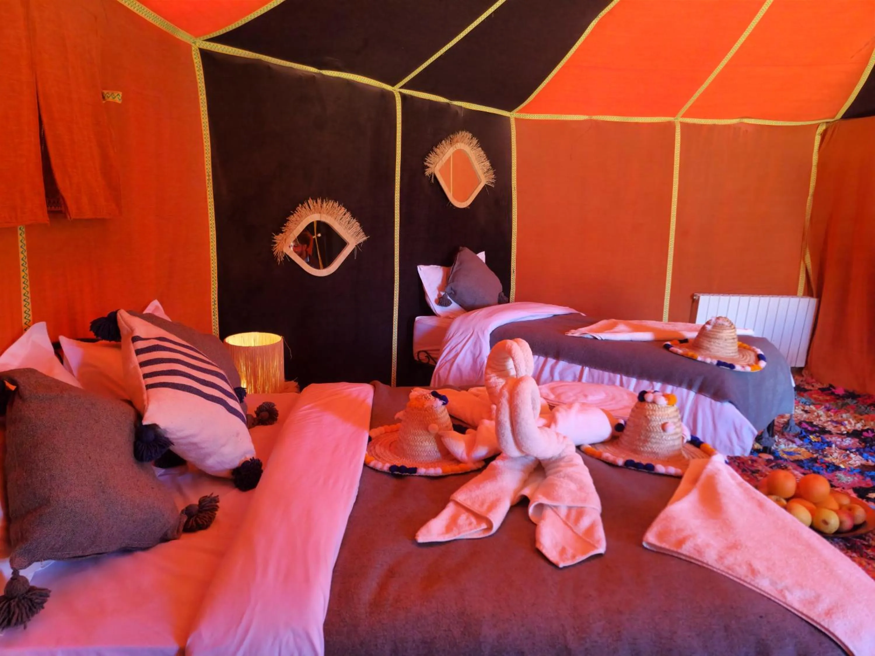 Bed in Horaz Merzouga Camp