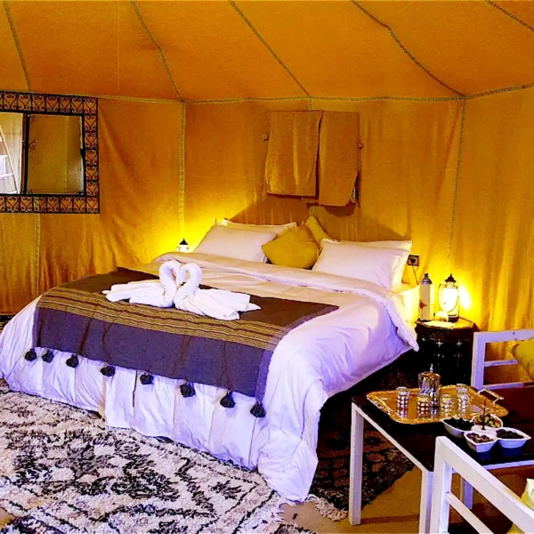Bed in Horaz Merzouga Camp