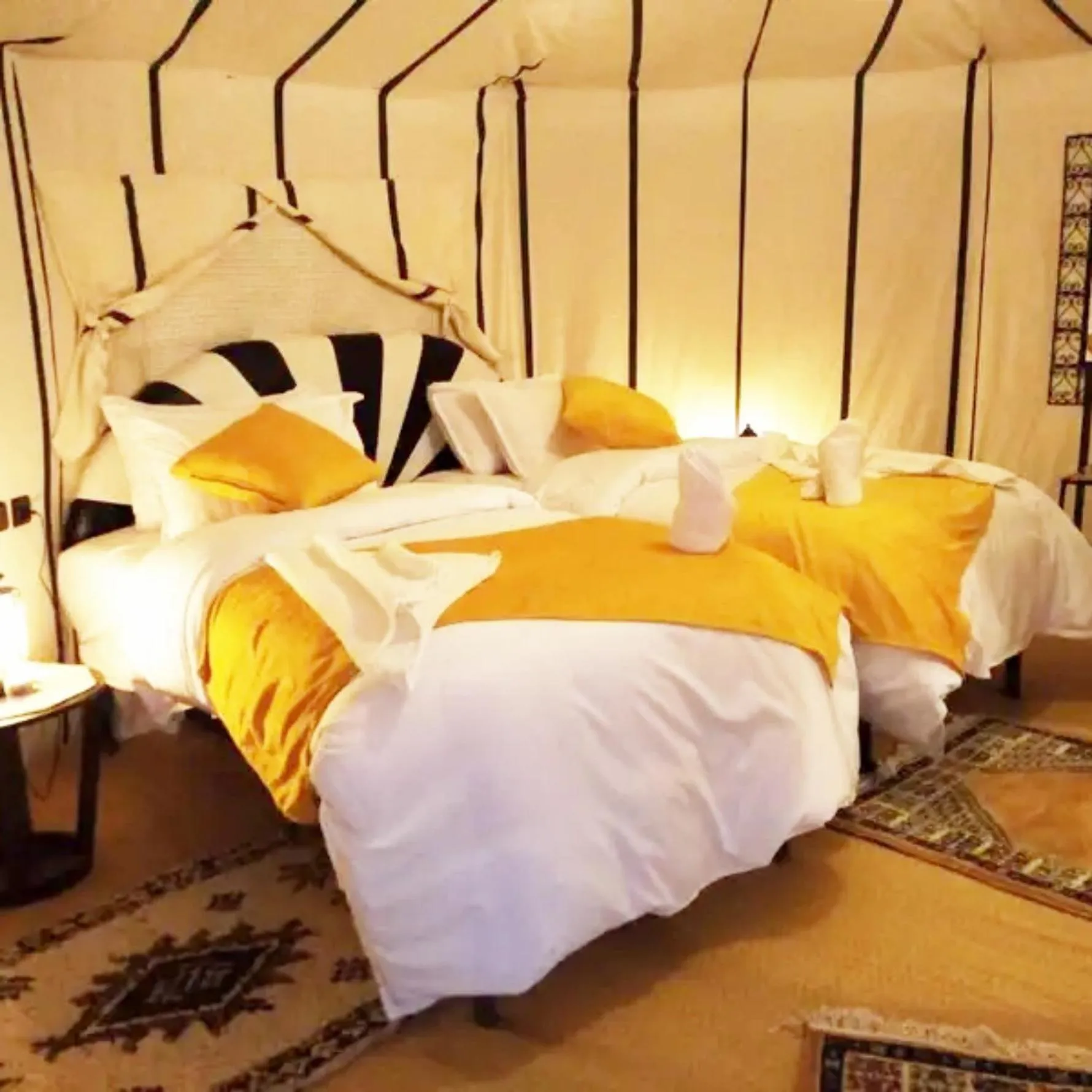 Bed in Horaz Merzouga Camp