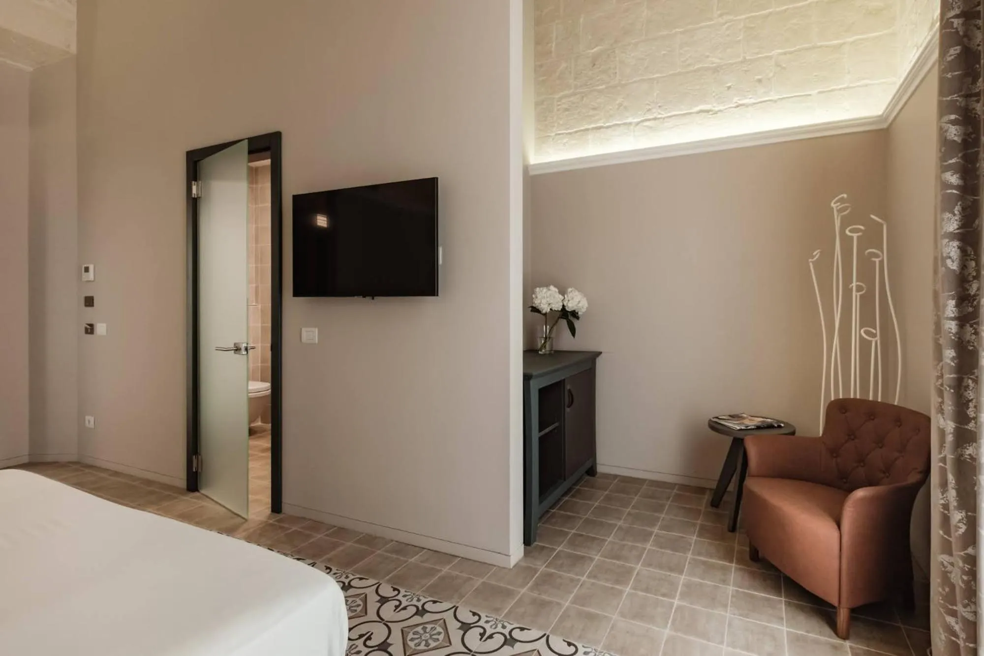 Seating area, Bed in IBB Hotel Palazzo Bettina Malta