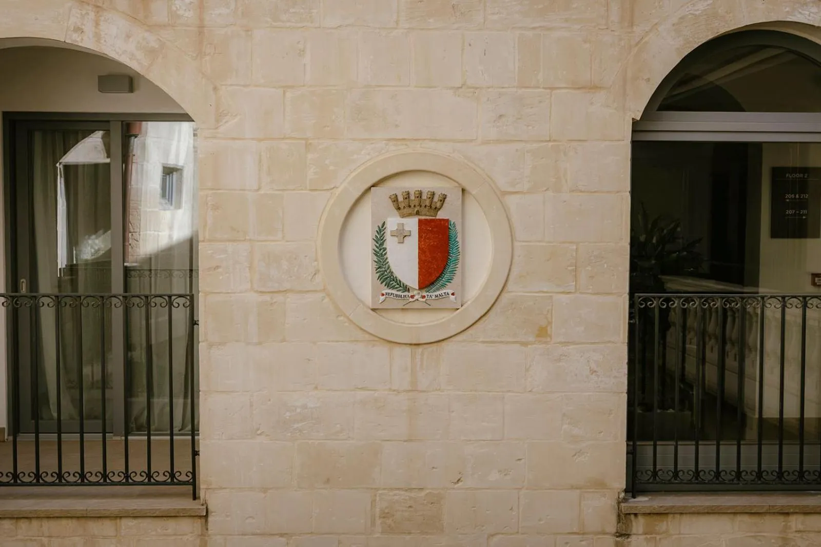 Decorative detail in IBB Hotel Palazzo Bettina Malta