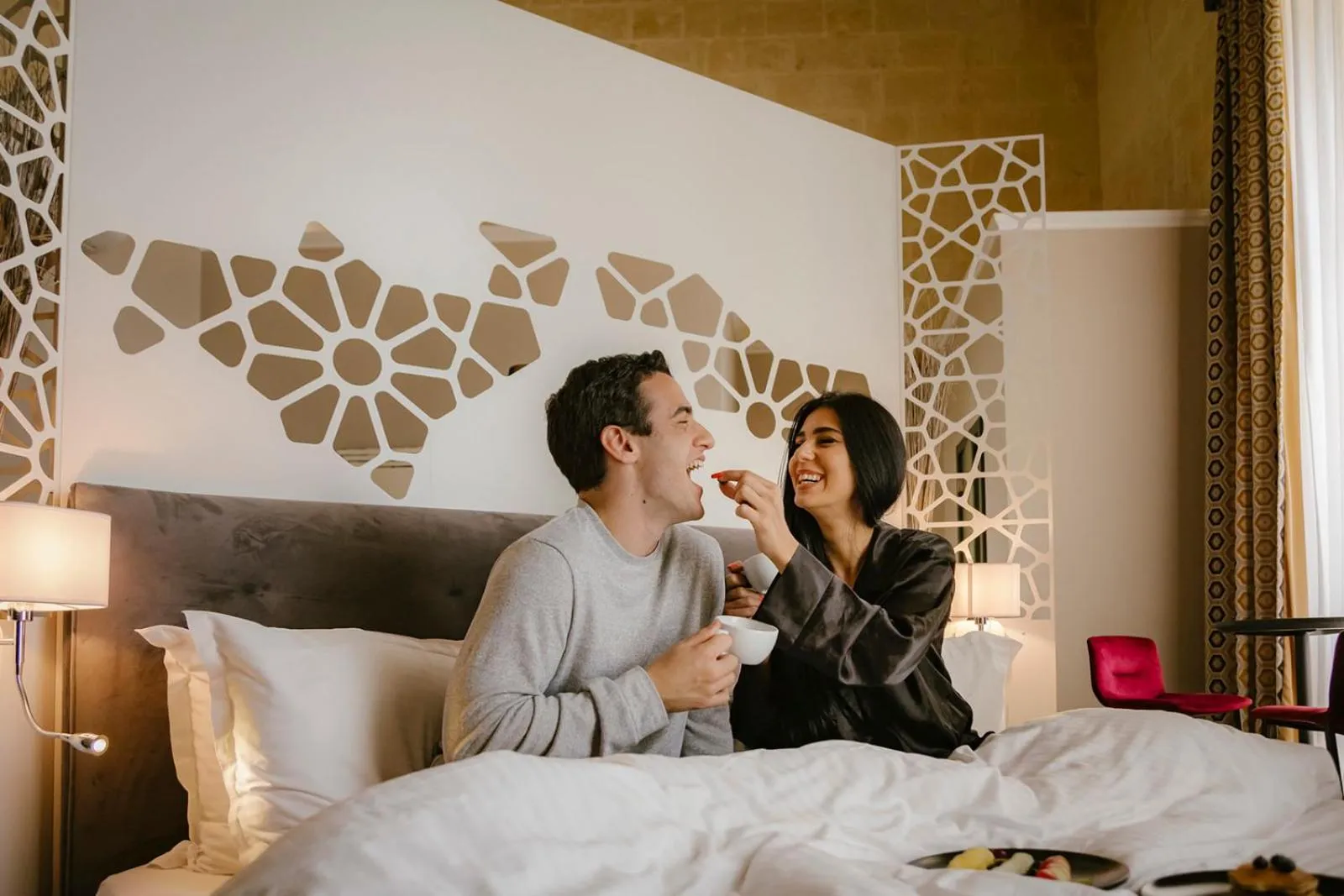 room service, Bed in IBB Hotel Palazzo Bettina Malta