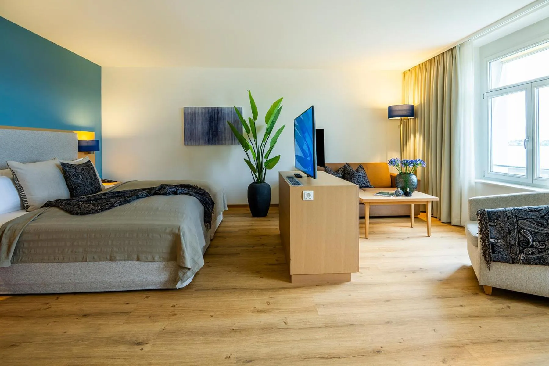 Bed in Seehotel am Kaiserstrand